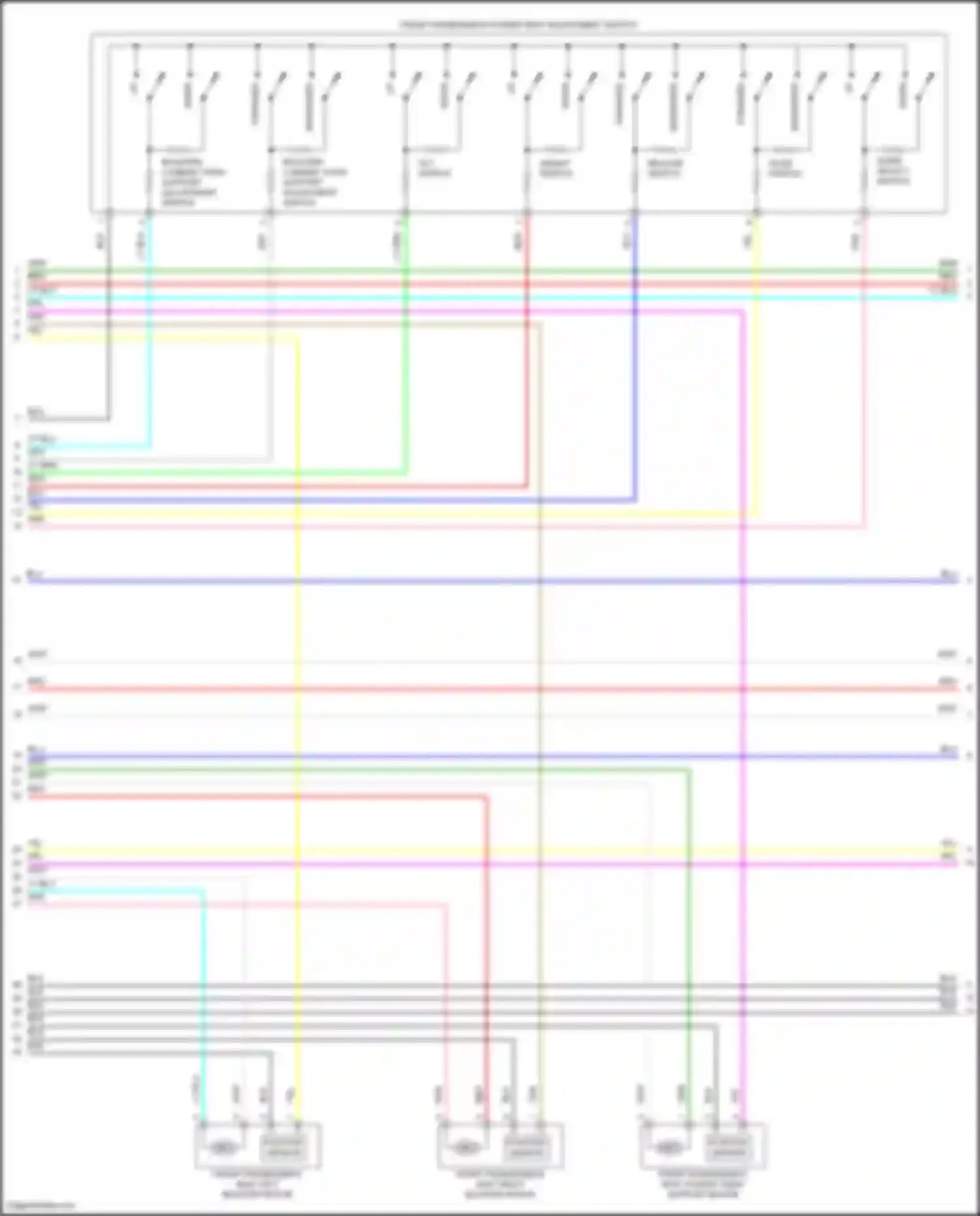 TLX Acura II (2020-2024): Passenger power seat circuit, 16-way (2 of 3)