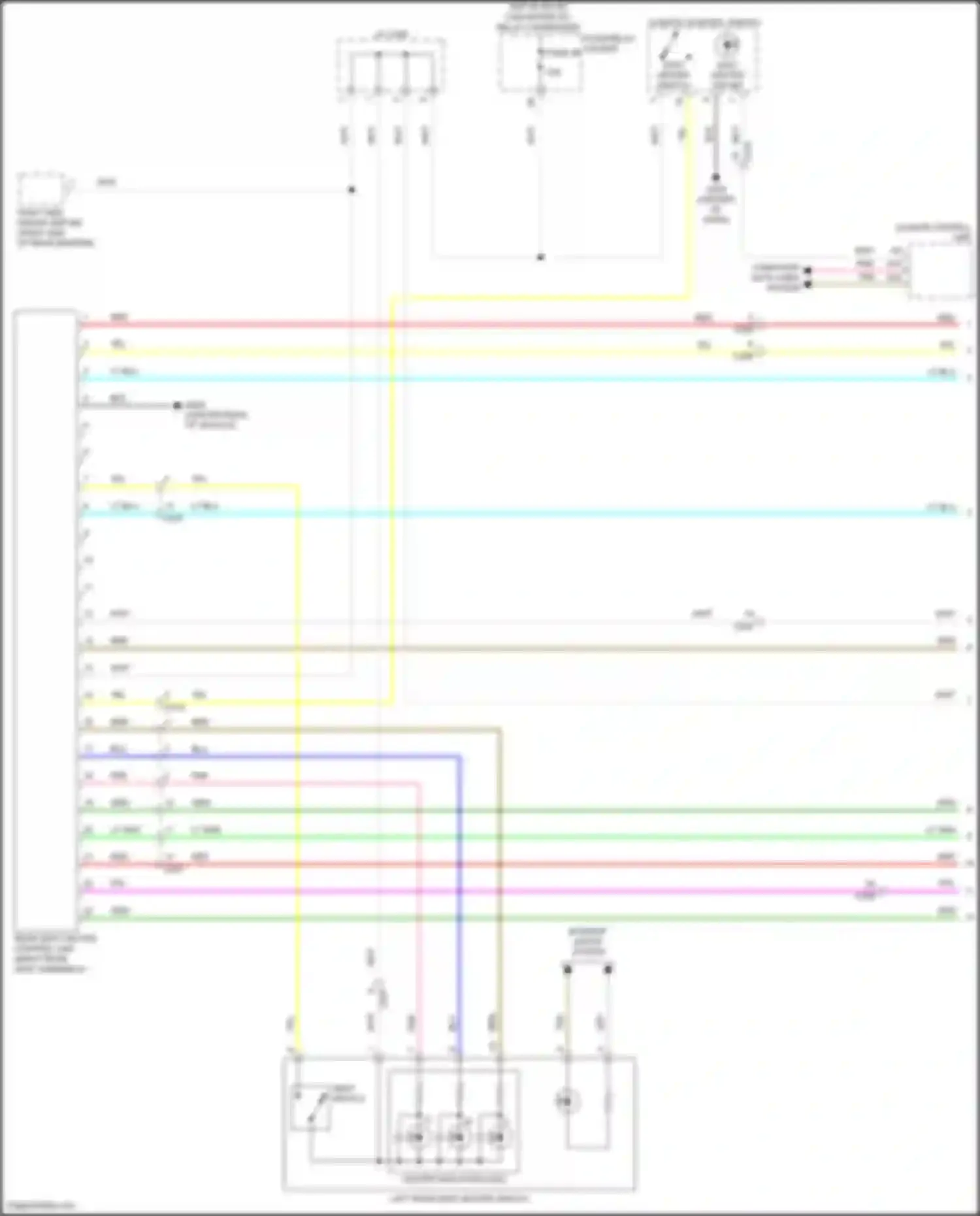 TLX Acura II (2020-2024): Rear heated seats circuit (1 of 2)