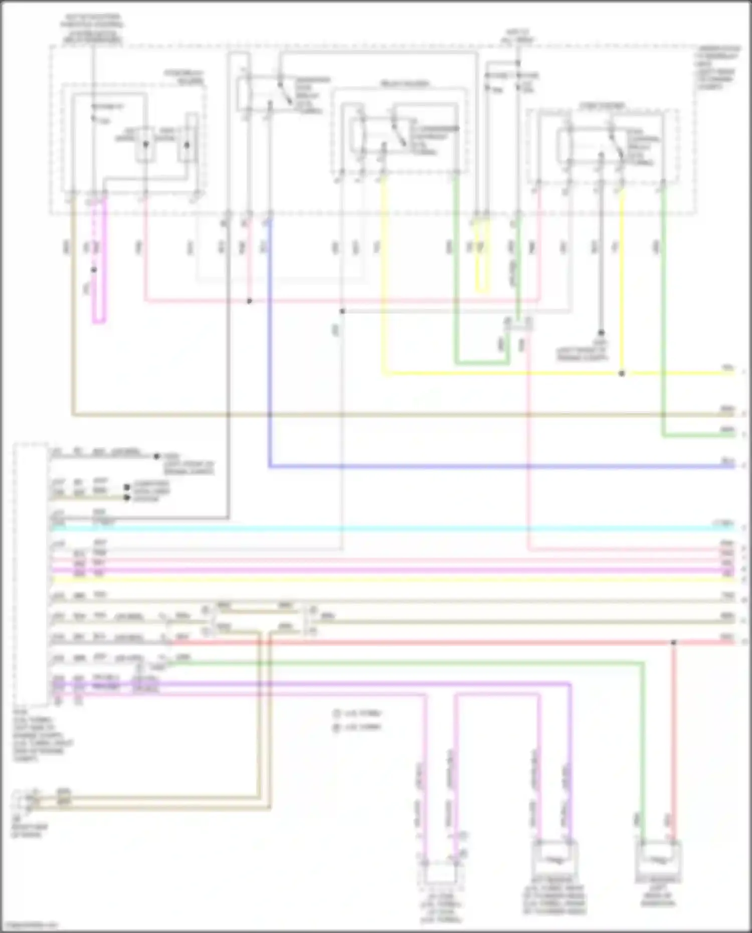 Wiring diagram a/c condenser fan relay for Acura TLX II (2020-2024) (2 of 3)