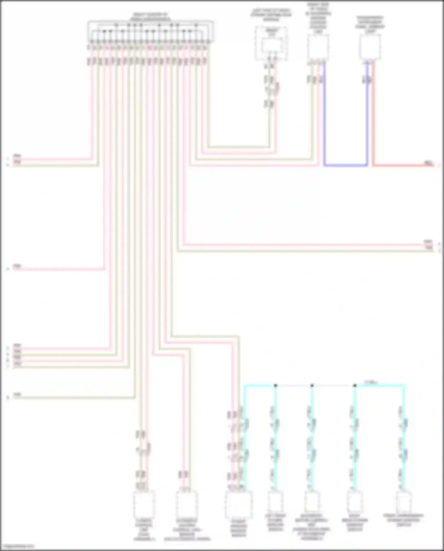 Wiring diagram automatic lighting control unit-sensor for Acura TLX II (2020-2024) (1 of 2)
