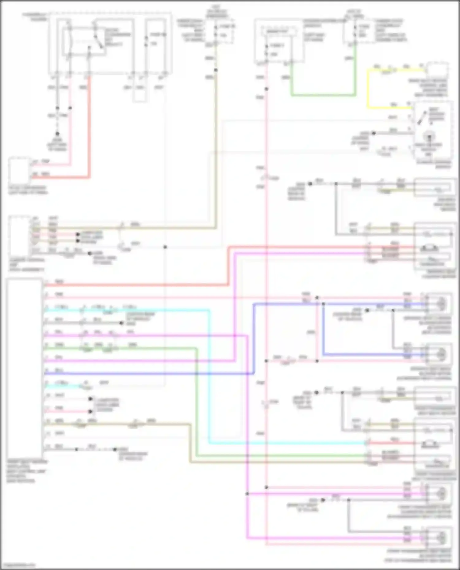 Wiring diagram climate control switch for Acura TLX II (2020-2024) (2 of 7)