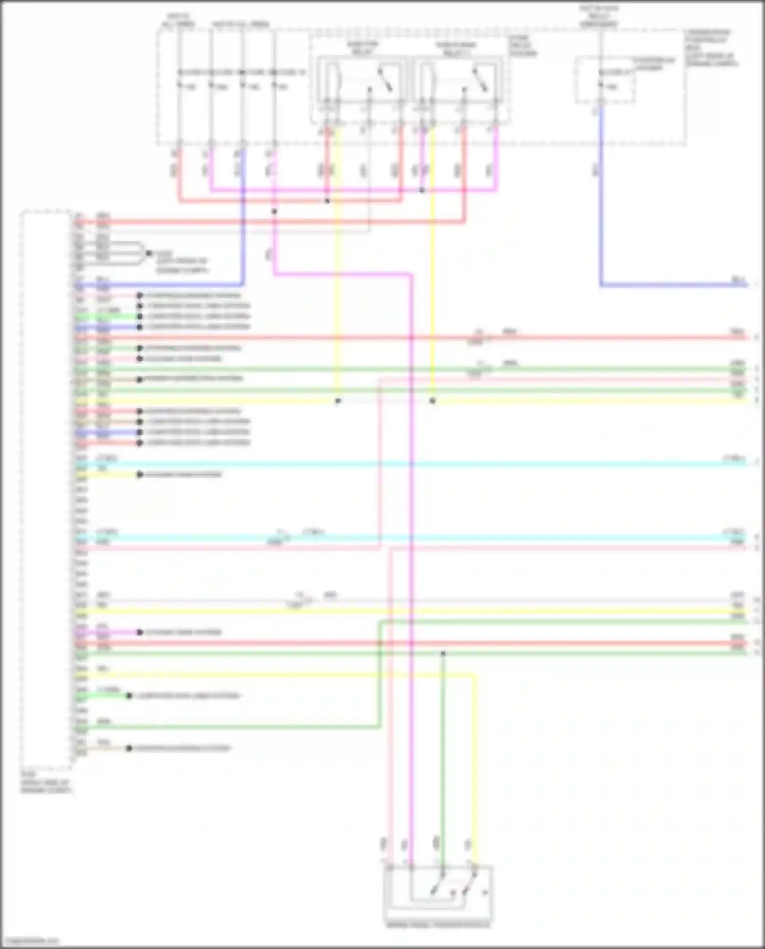 Wiring diagram cooling fans system for Acura TLX II (2020-2024) (2 of 2)