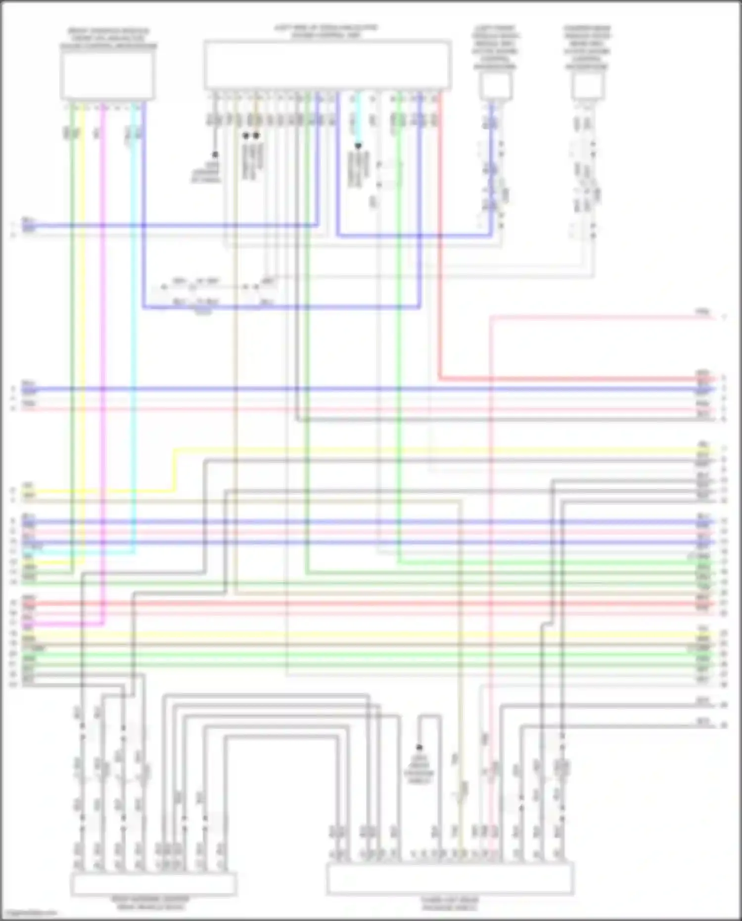Wiring diagram data lines for Acura TLX II (2020-2024) (3 of 6)