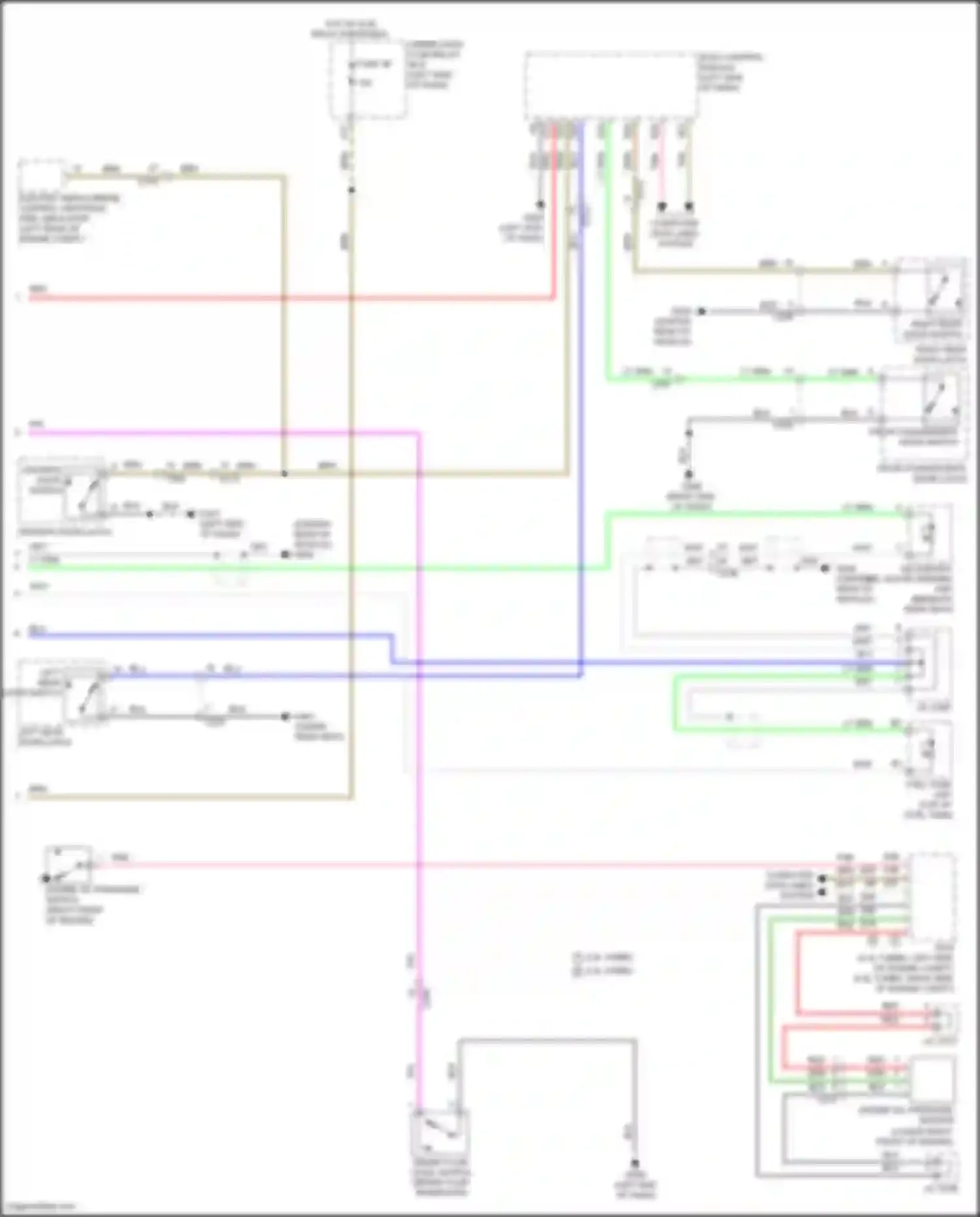 Wiring diagram driver's door switch for Acura TLX II (2020-2024) (7 of 8)