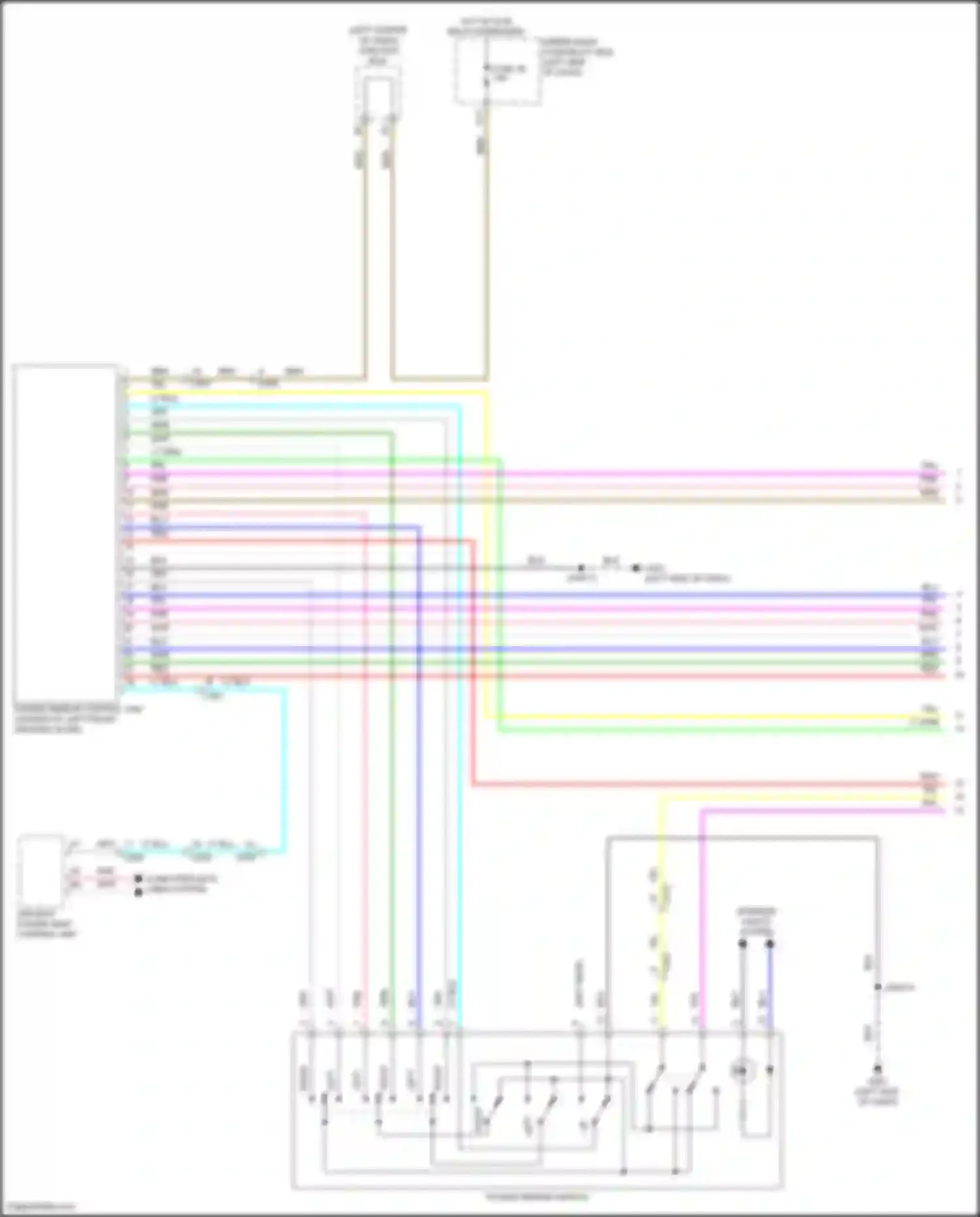 Wiring diagram driver's power seat control unit for Acura TLX II (2020-2024) (3 of 11)
