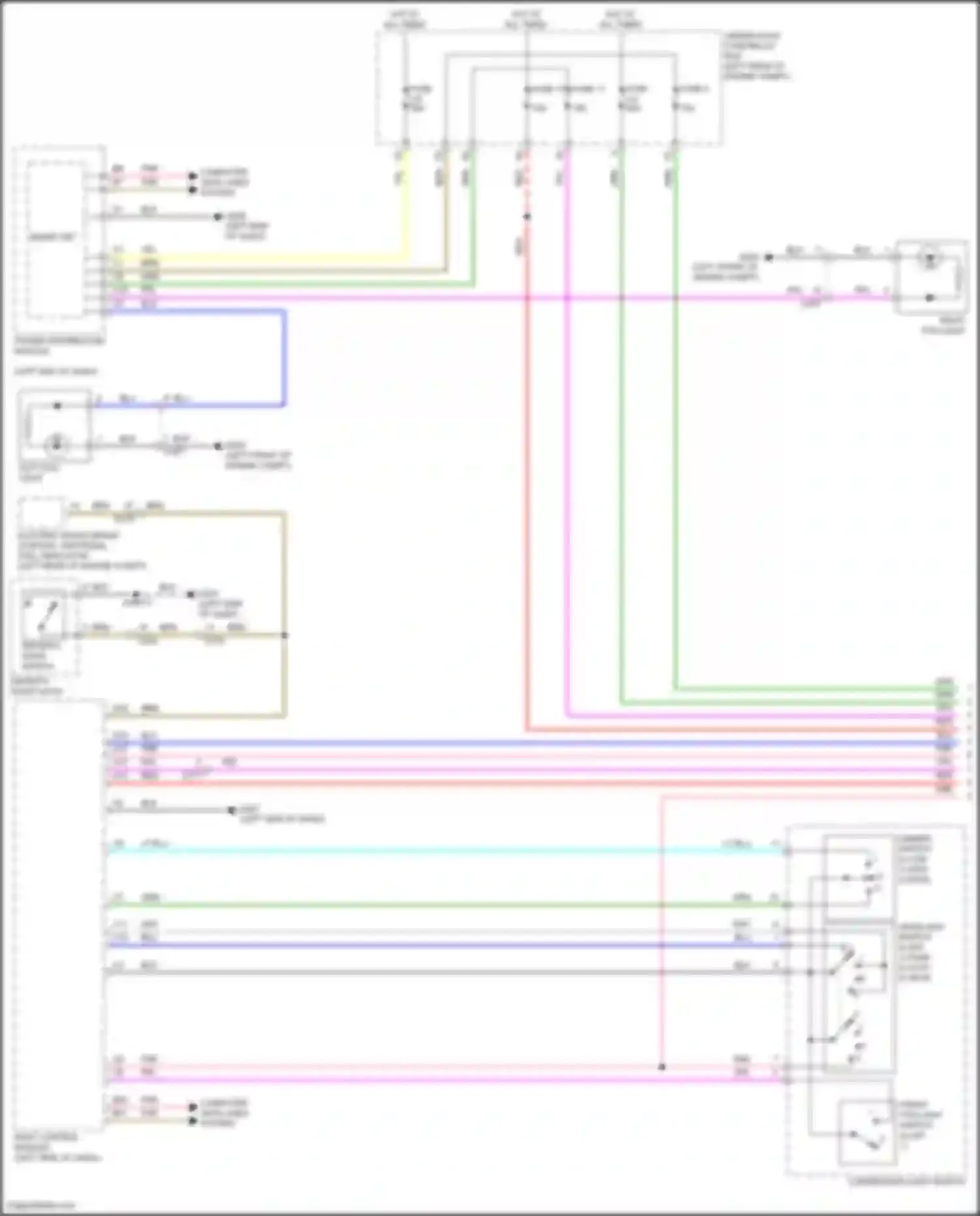 Wiring diagram electric servo brake control unit/pedal feel simulator for Acura TLX II (2020-2024) (6 of 10)