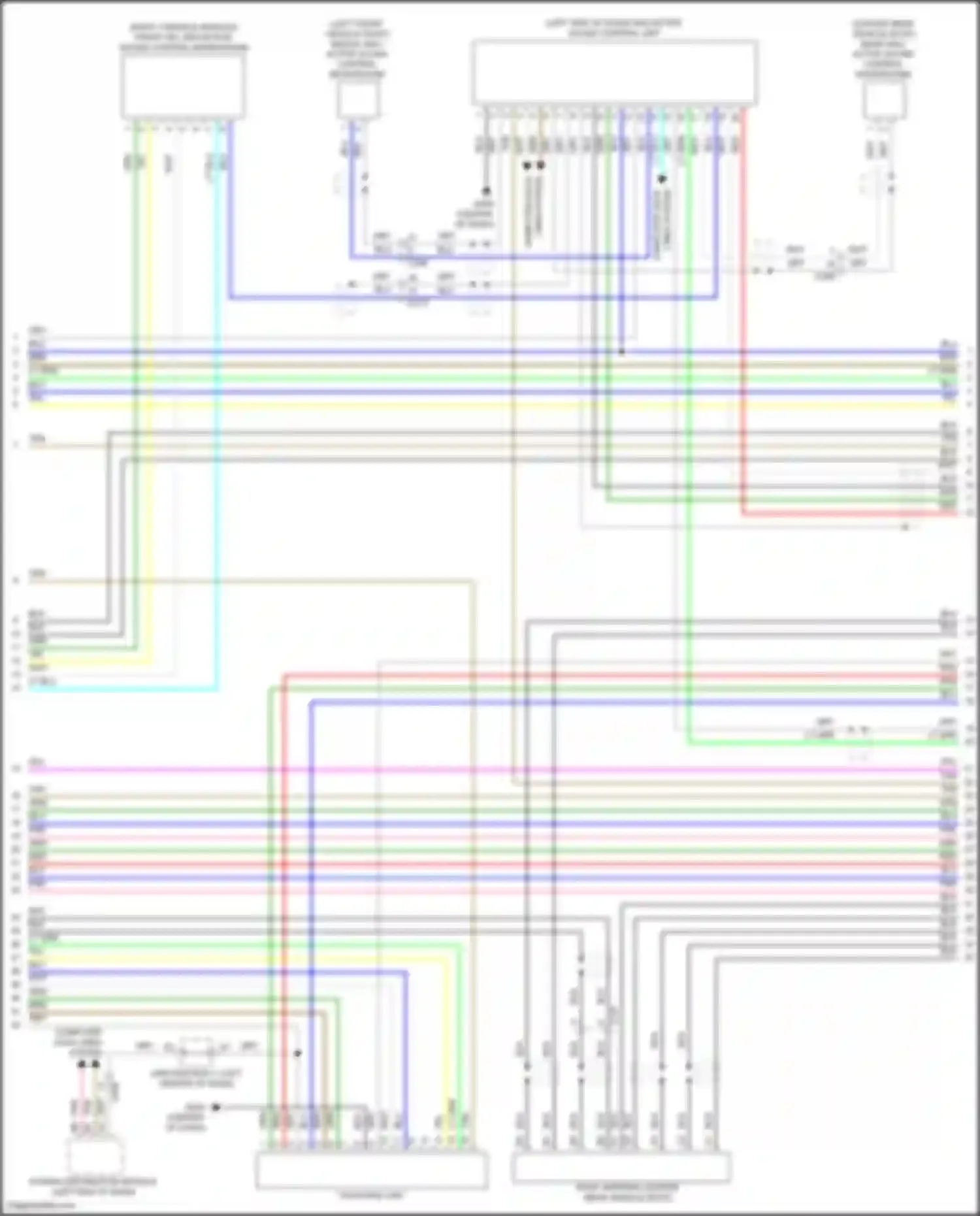 Wiring diagram front hfl-anc/active sound control microphone for Acura TLX II (2020-2024) (2 of 6)