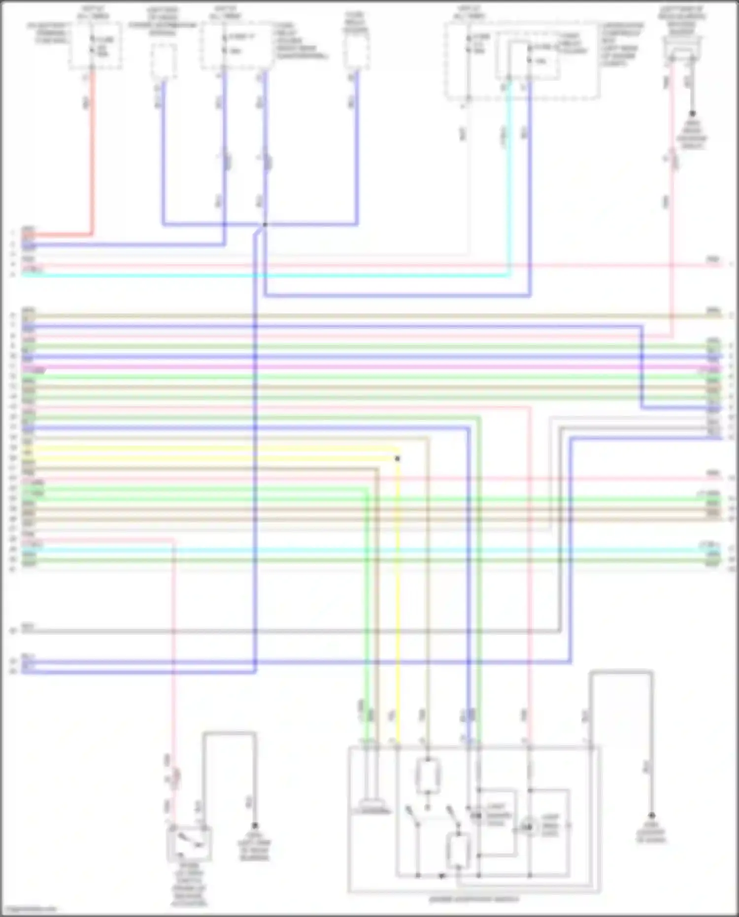 Wiring diagram fuse ag for Acura TLX II (2020-2024) (1 of 2)