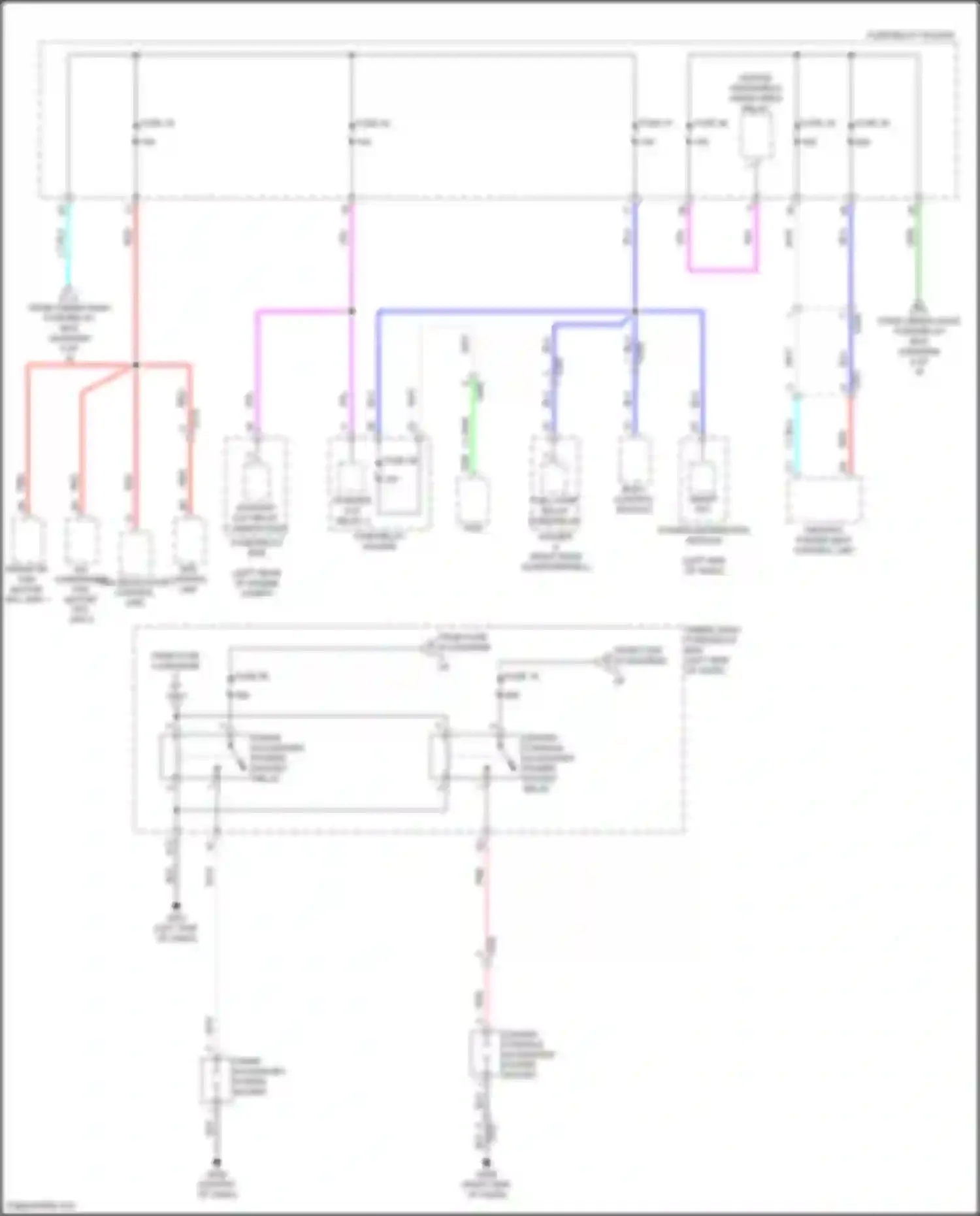 Wiring diagram fuse/relay holder d for Acura TLX II (2020-2024) (5 of 10)