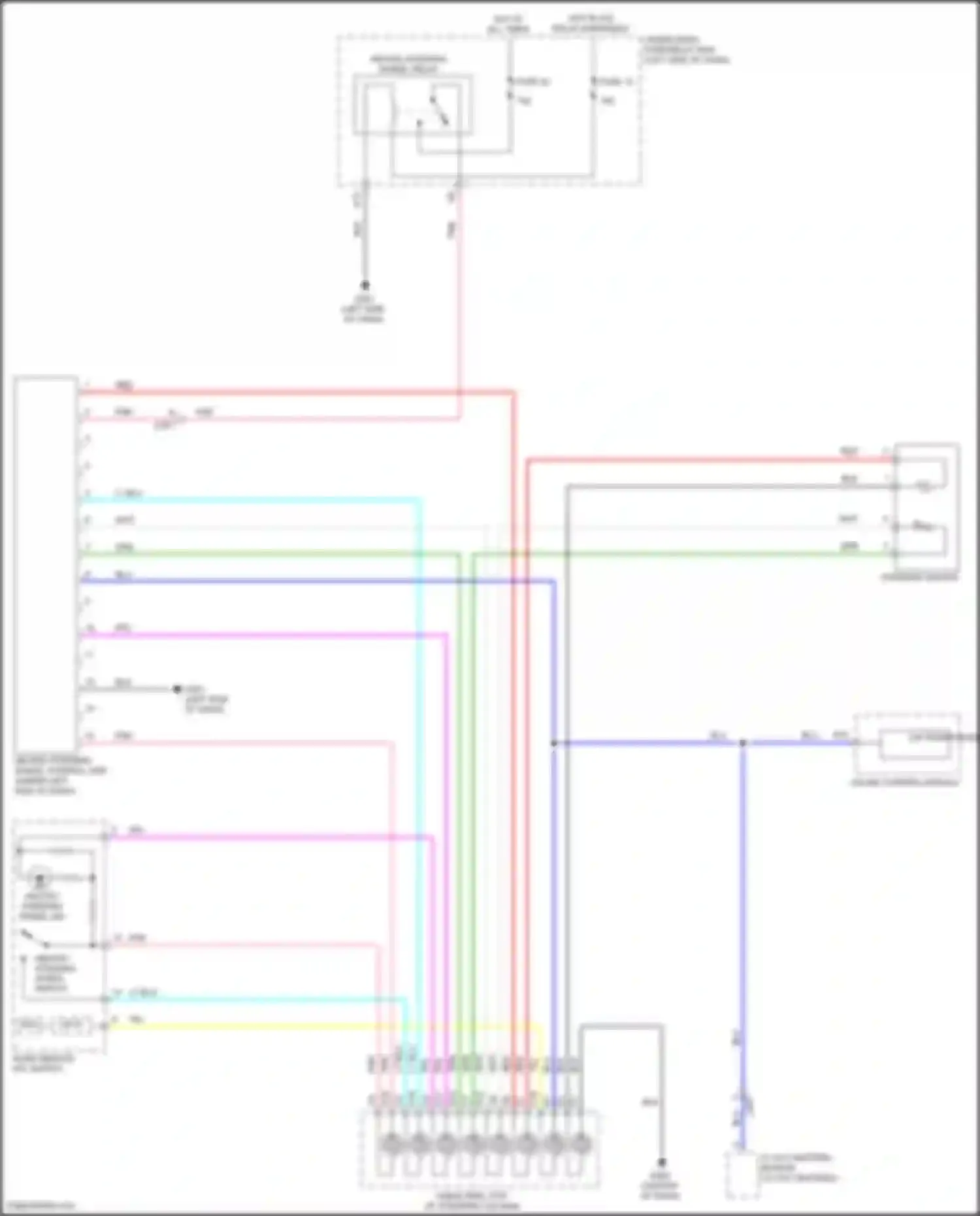 Wiring diagram heated steering wheel switch for Acura TLX II (2020-2024) (1 of 3)