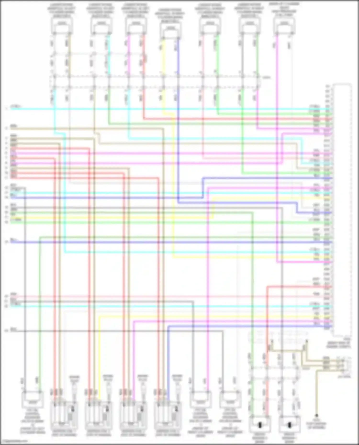 Wiring diagram injector 4 for Acura TLX II (2020-2024) (2 of 2)