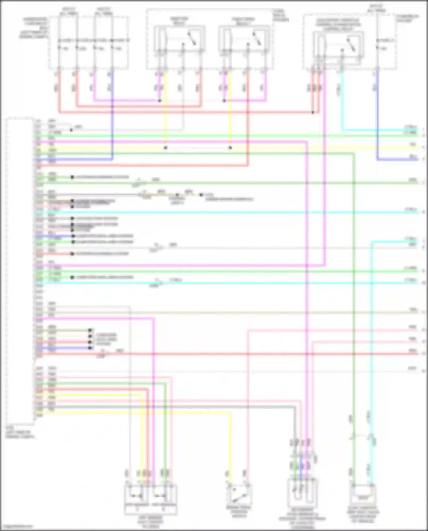 Wiring diagram injector relay for Acura TLX II (2020-2024) (2 of 3)