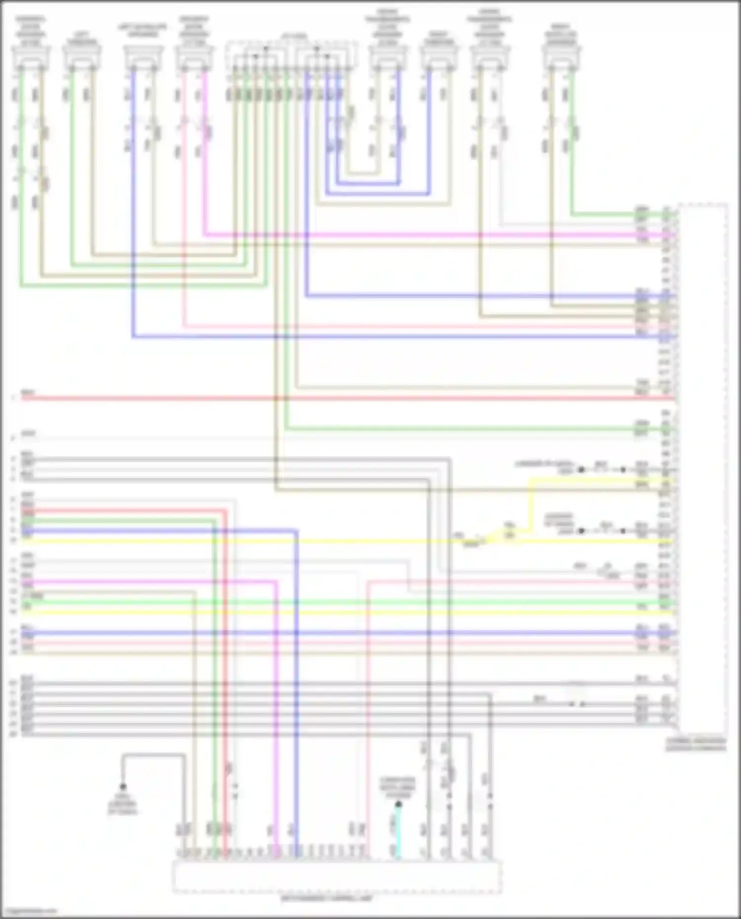 Wiring diagram left tweeter for Acura TLX II (2020-2024) (1 of 6)