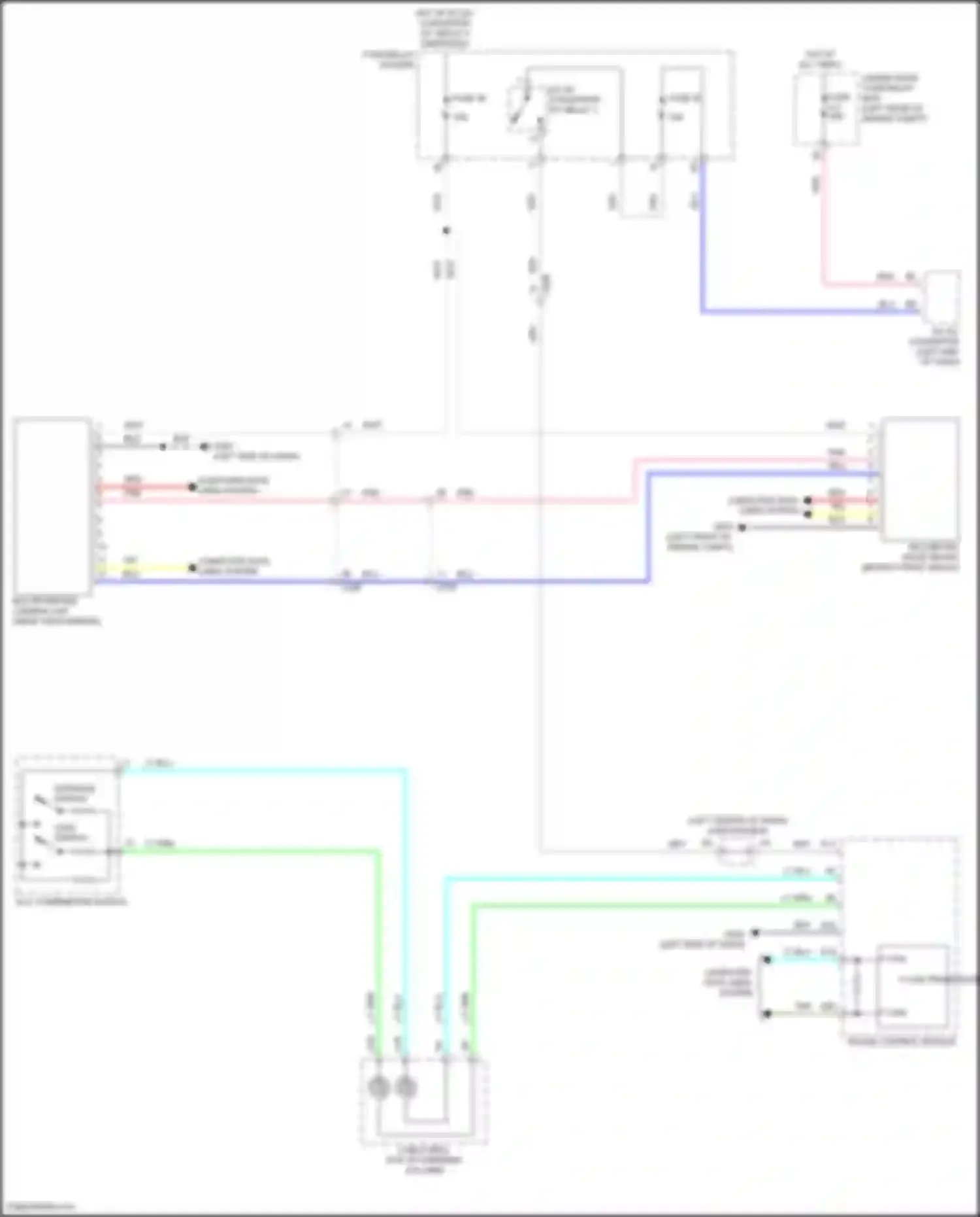 Wiring diagram multipurpose camera unit for Acura TLX II (2020-2024) (4 of 5)
