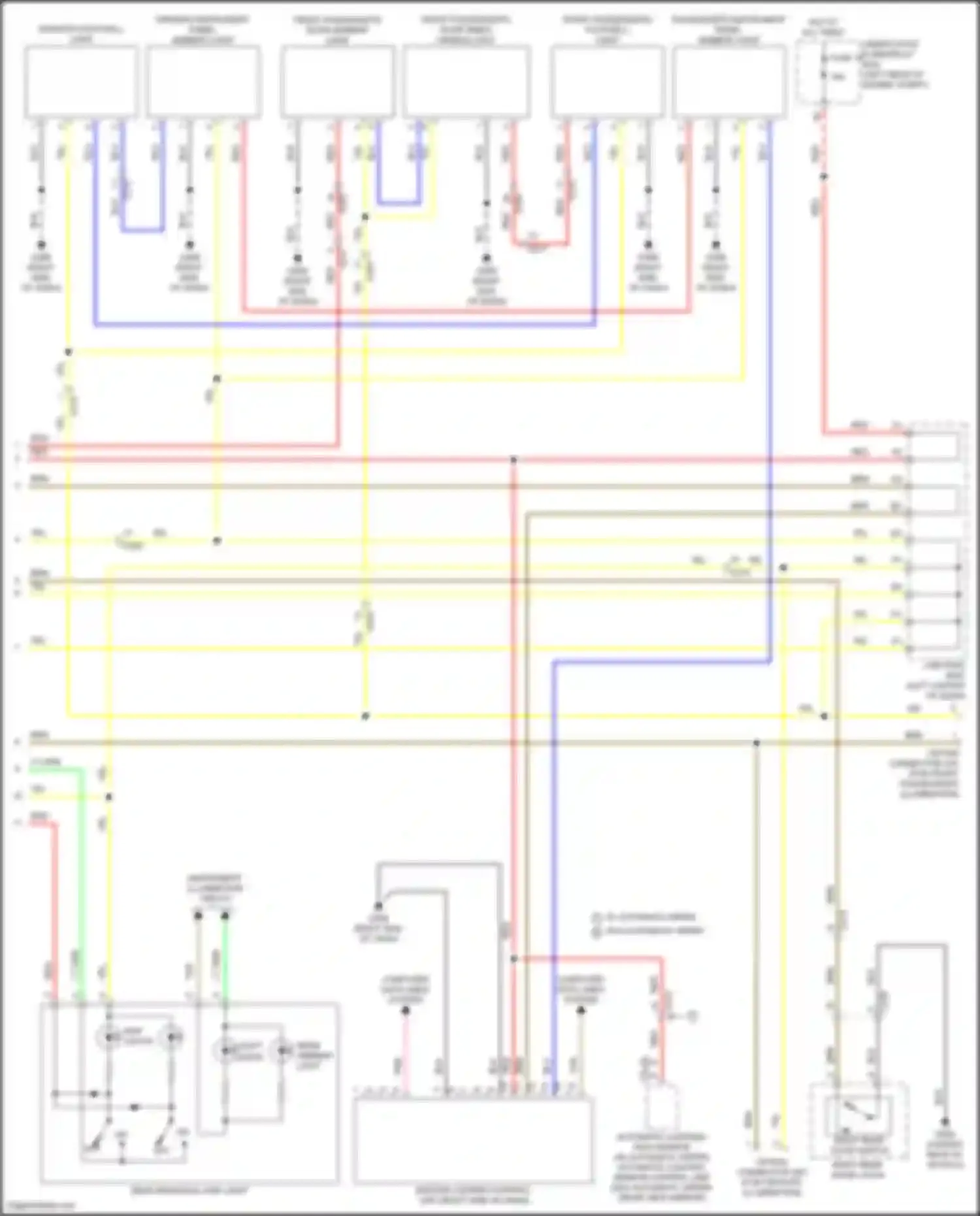 Wiring diagram rear ambient light for Acura TLX II (2020-2024) (1 of 3)
