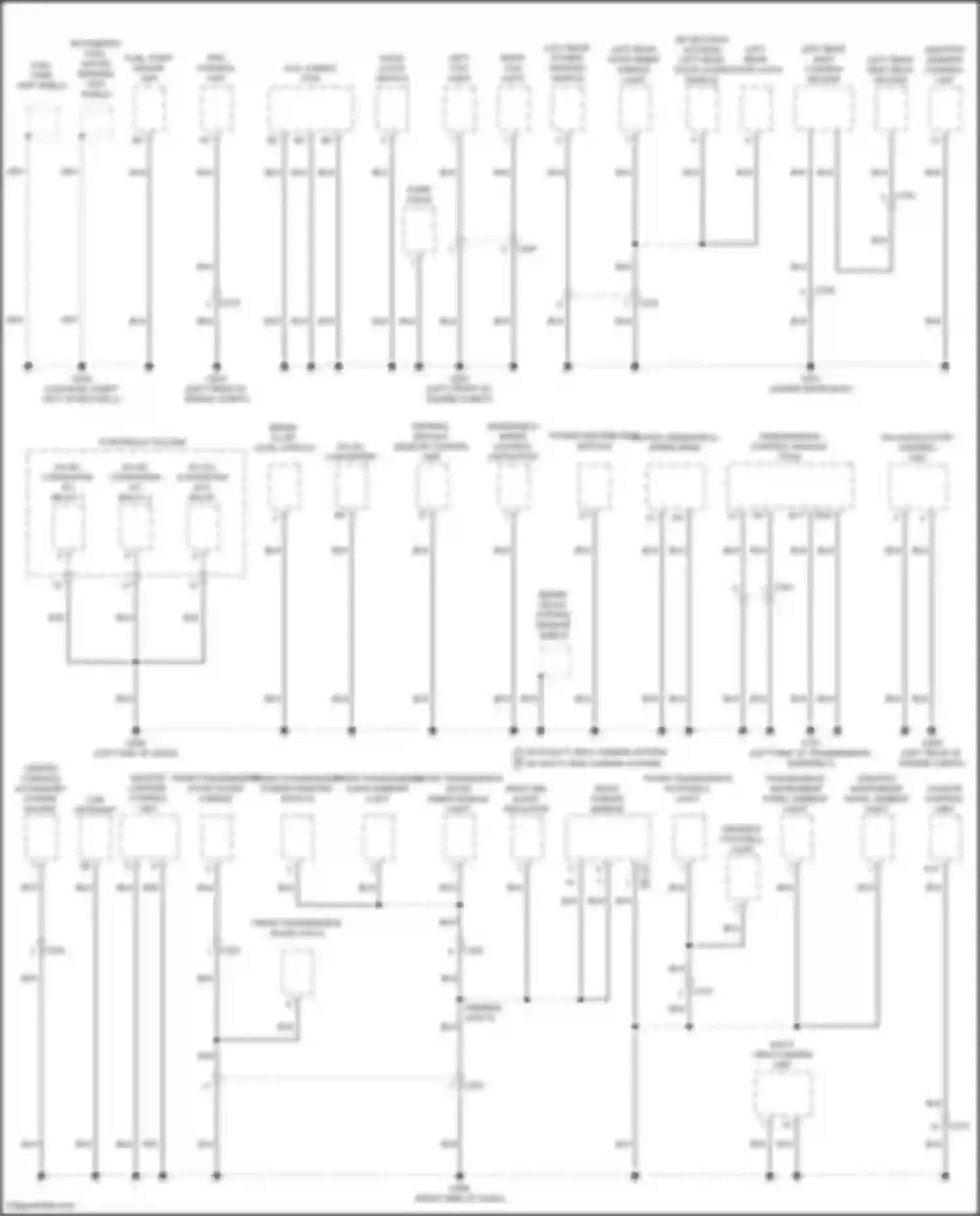 Wiring diagram right bsi alert indicator for Acura TLX II (2020-2024) (2 of 2)