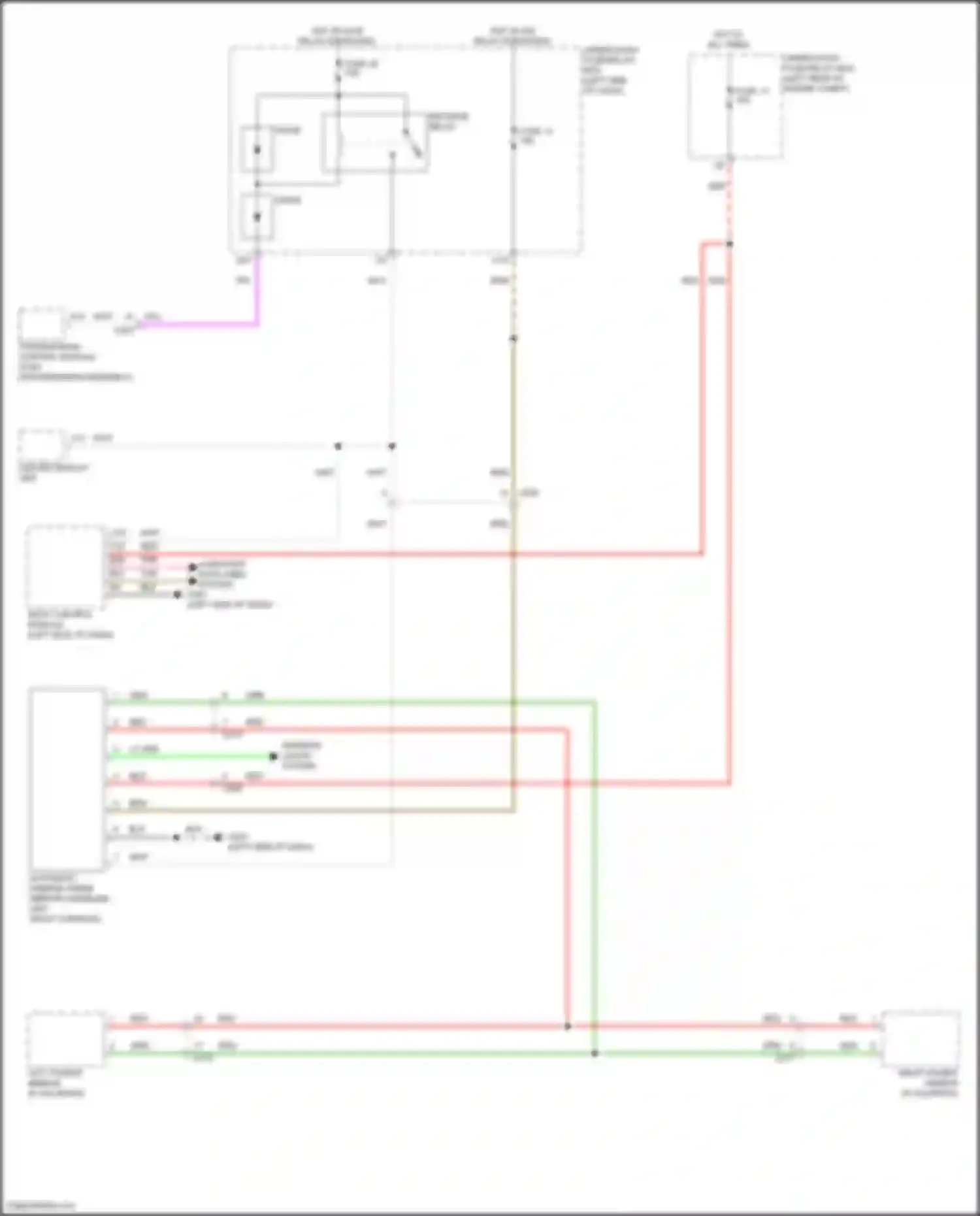 Wiring diagram right power mirror for Acura TLX II (2020-2024) (3 of 7)