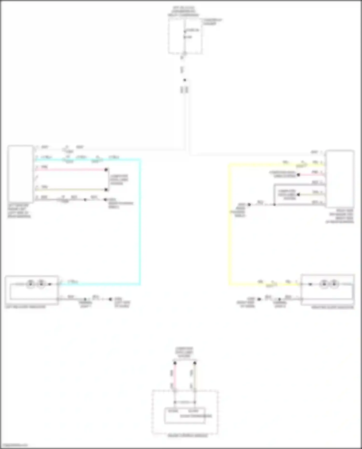Wiring diagram right side bsi radar unit for Acura TLX II (2020-2024) (1 of 4)