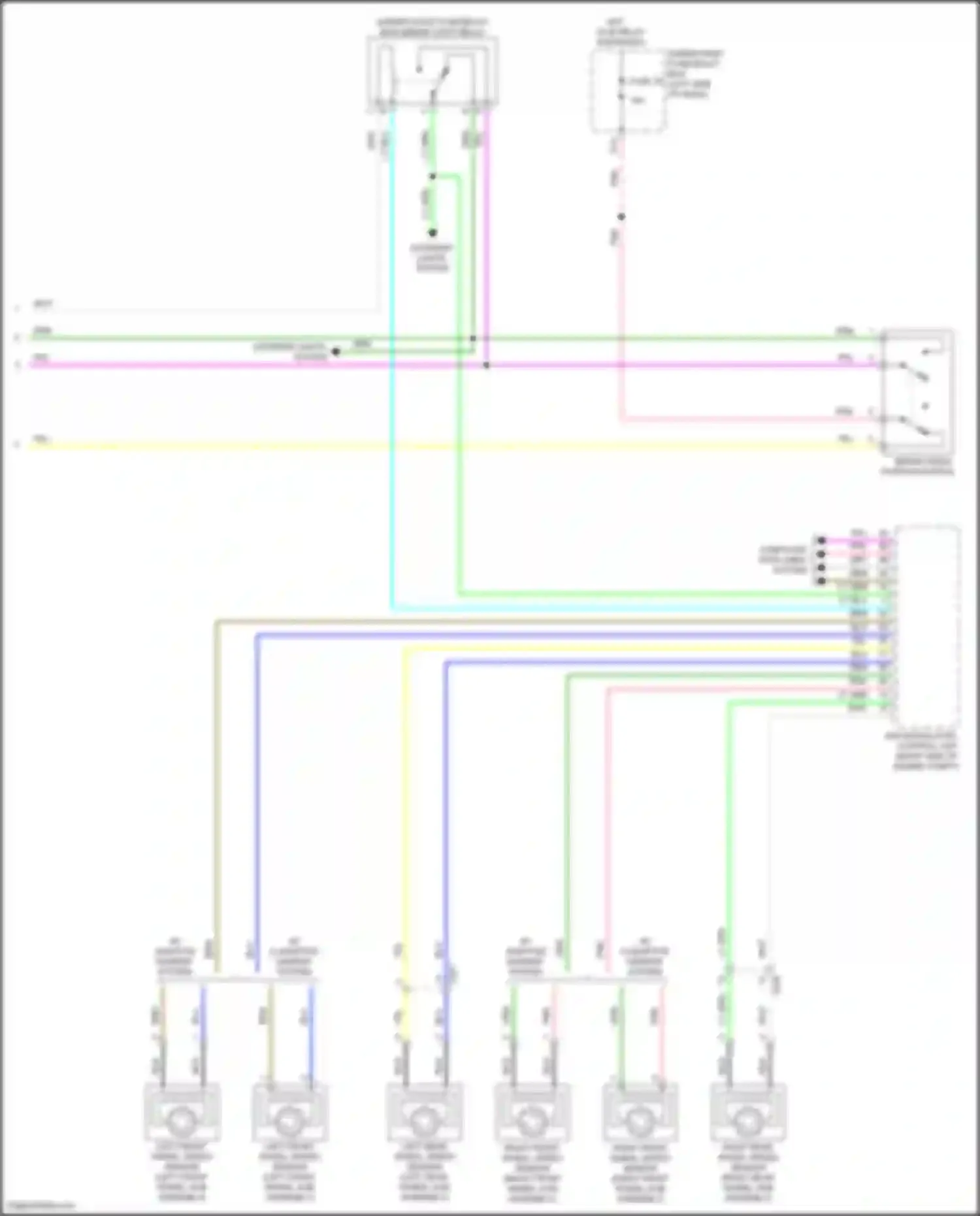 Wiring diagram under-dash fuse/relay box for Acura TLX II (2020-2024) (23 of 51)