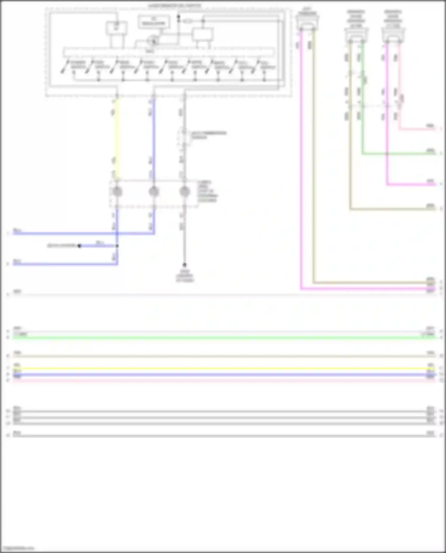 Wiring diagram vol+ switch for Acura TLX II (2020-2024) (2 of 4)