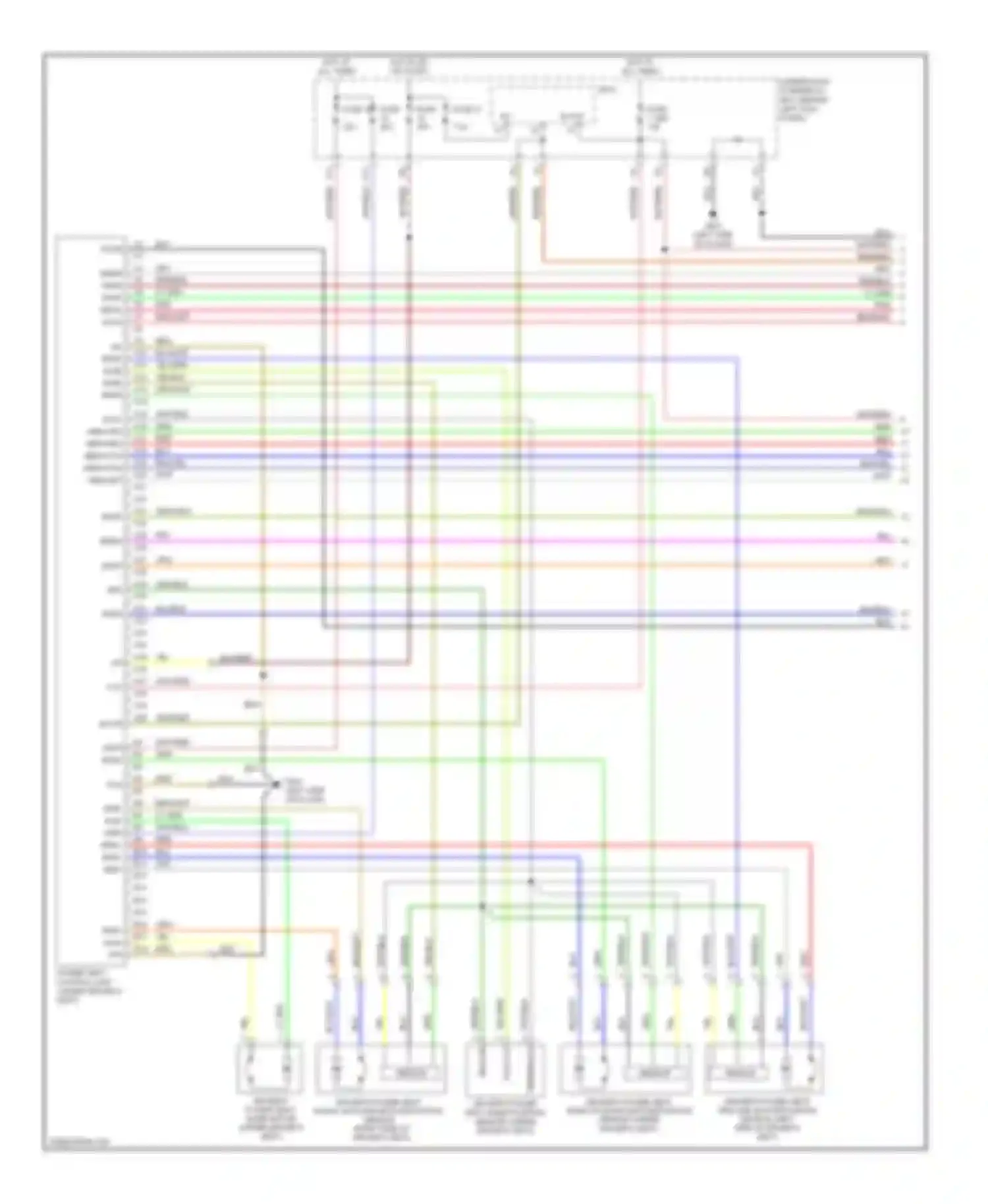 TSX Acura I (2003-2008): Memory systems circuit (1 of 2)