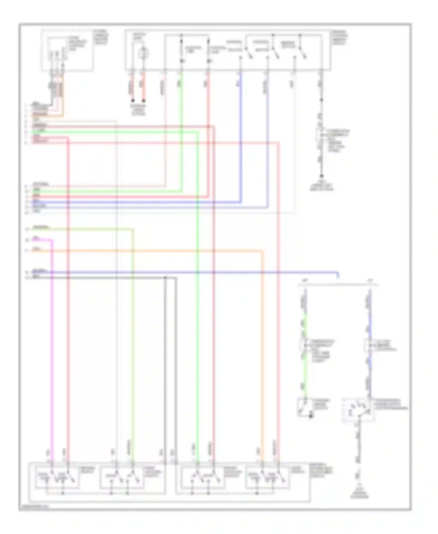TSX Acura I (2003-2008): Memory systems circuit (2 of 2)