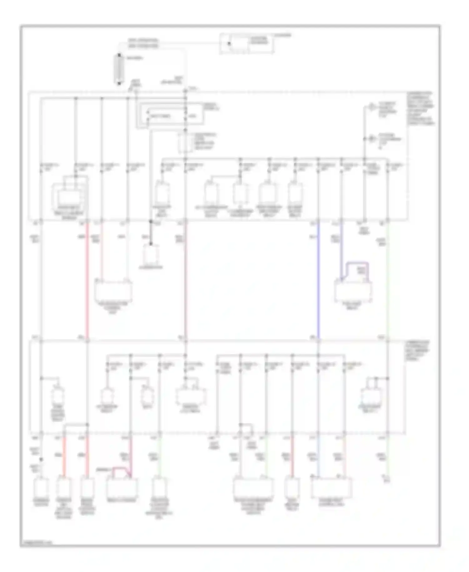 TSX Acura I (2003-2008): Power distribution circuit (1 of 4)