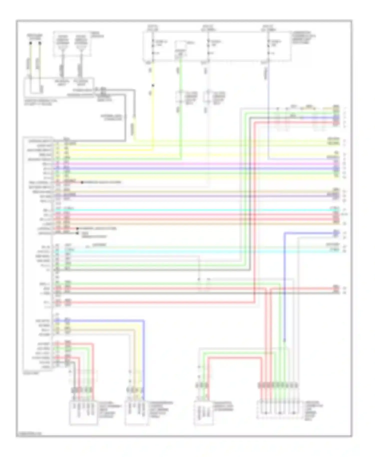 TSX Acura I (2003-2008): Radio circuit, without cassette or mp3 player (1 of 3)