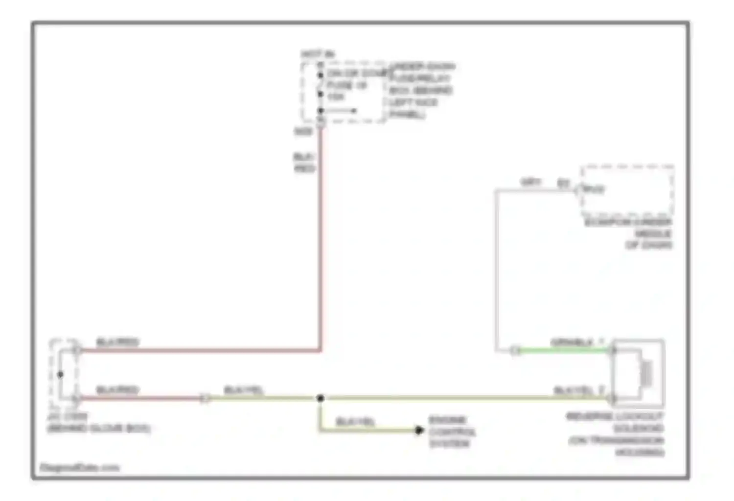 TSX Acura I (2003-2008): Reverse lockout circuit