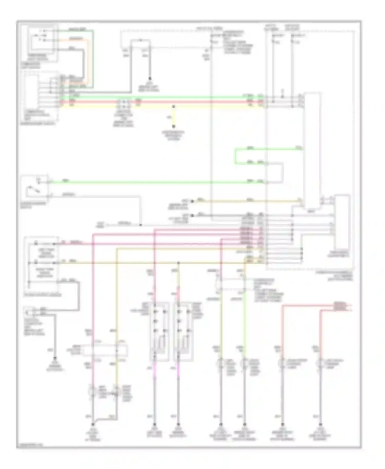 Wiring diagram combination light switch for Acura TSX I (2003-2008) (1 of 7)