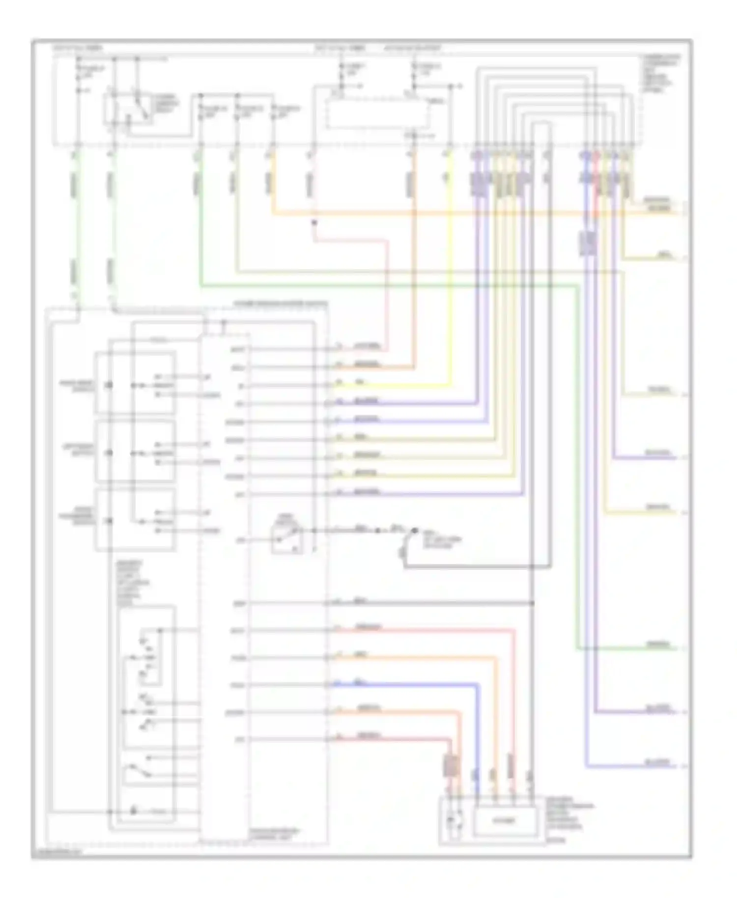 Wiring diagram door multiplex control unit for Acura TSX I (2003-2008) (8 of 8)