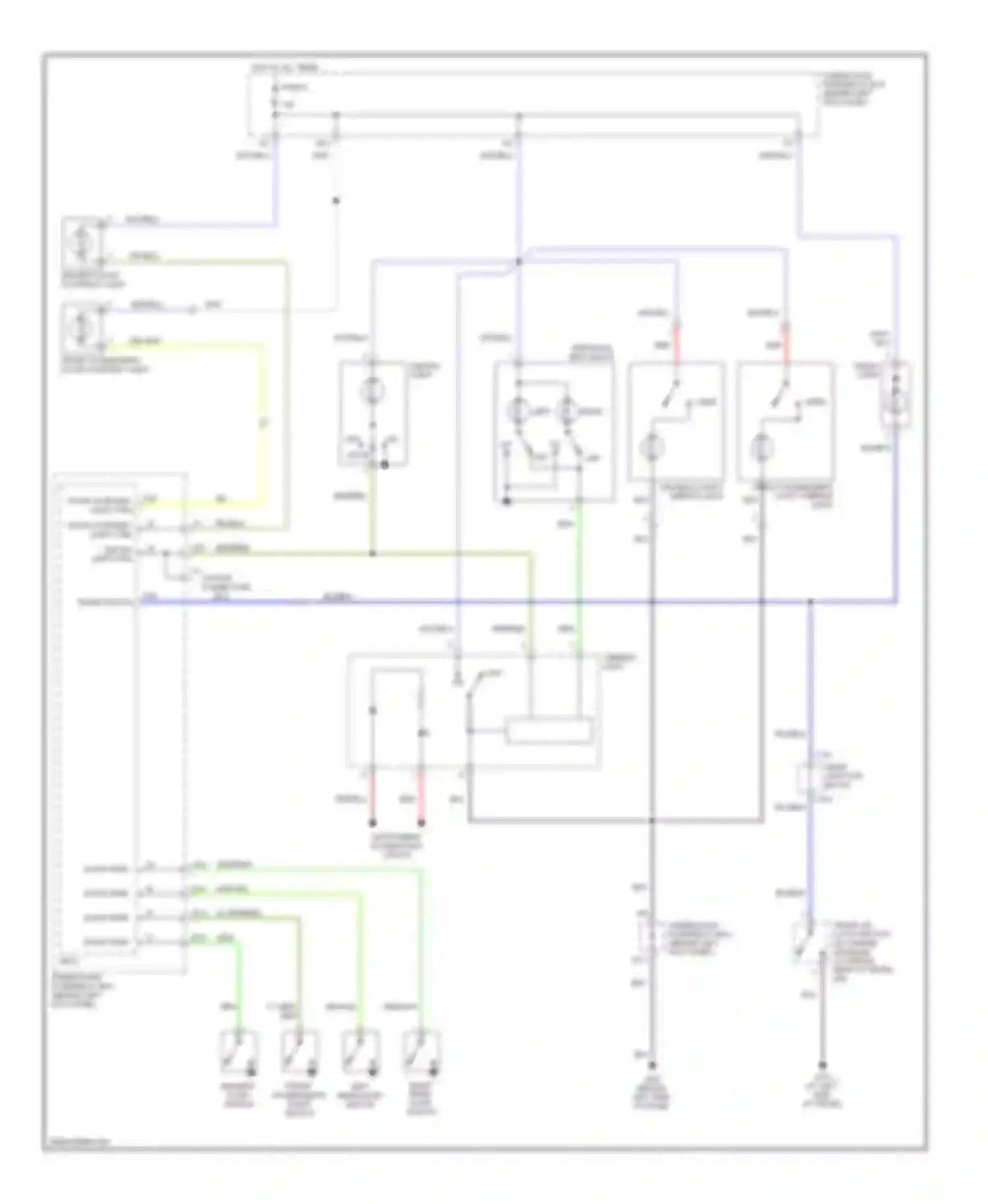 Wiring diagram door open in for Acura TSX I (2003-2008) (1 of 1)
