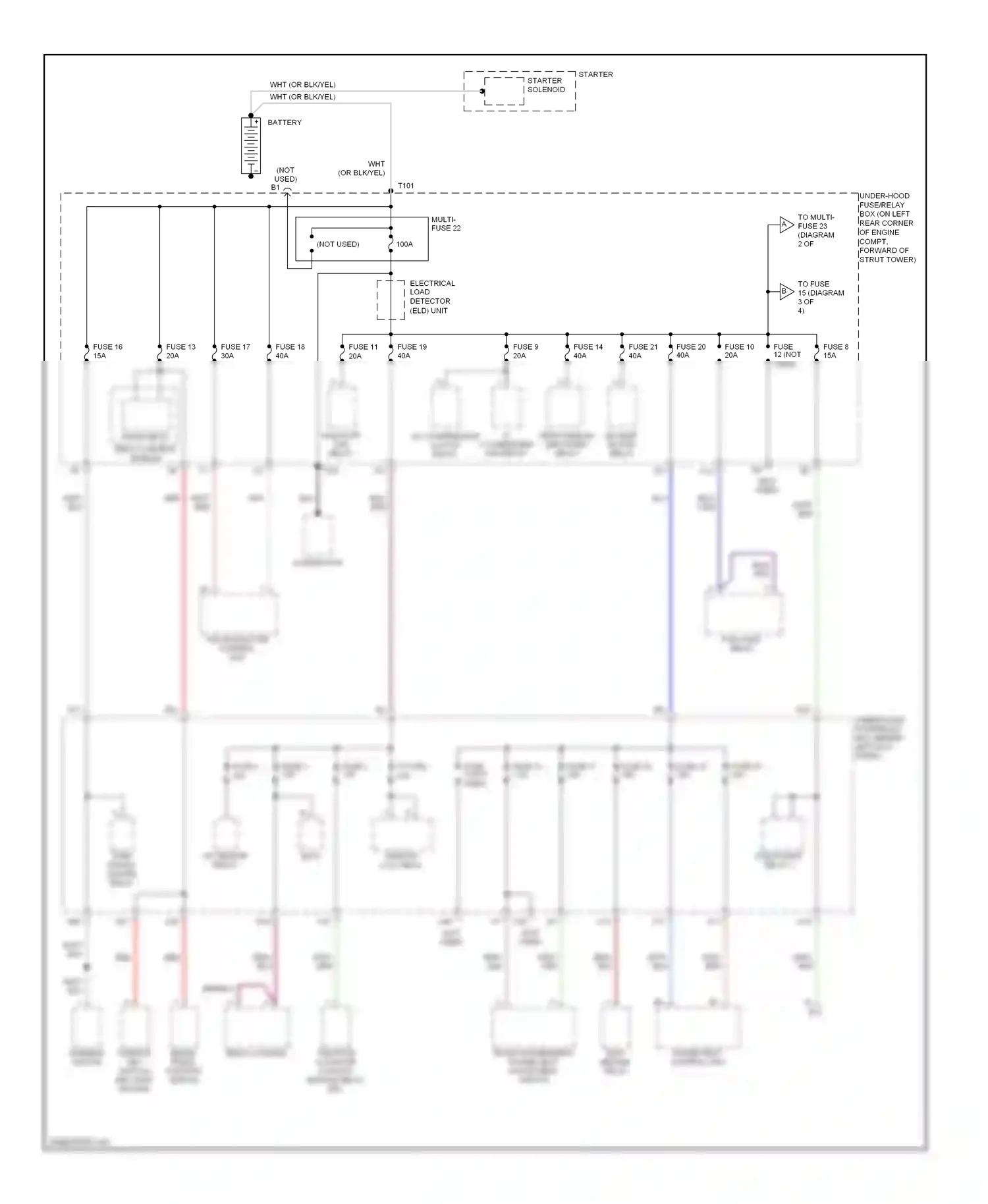 Acura TSX I (2003-2008) electrical load detector (eld) unit wiring diagram  (1 of 1)