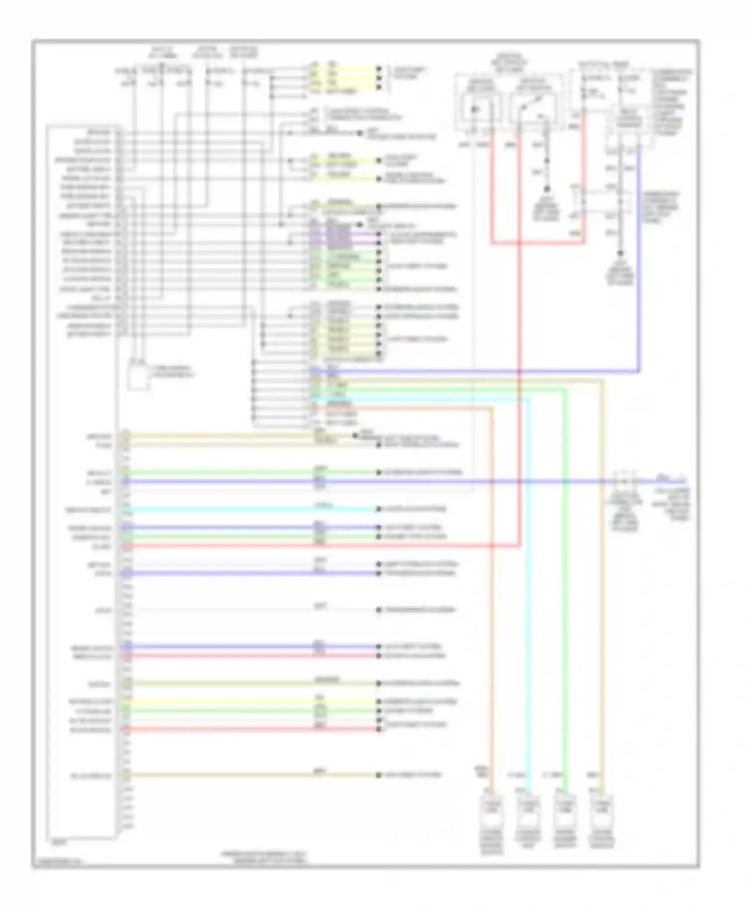 Wiring diagram haz rly for Acura TSX I (2003-2008) (1 of 1)