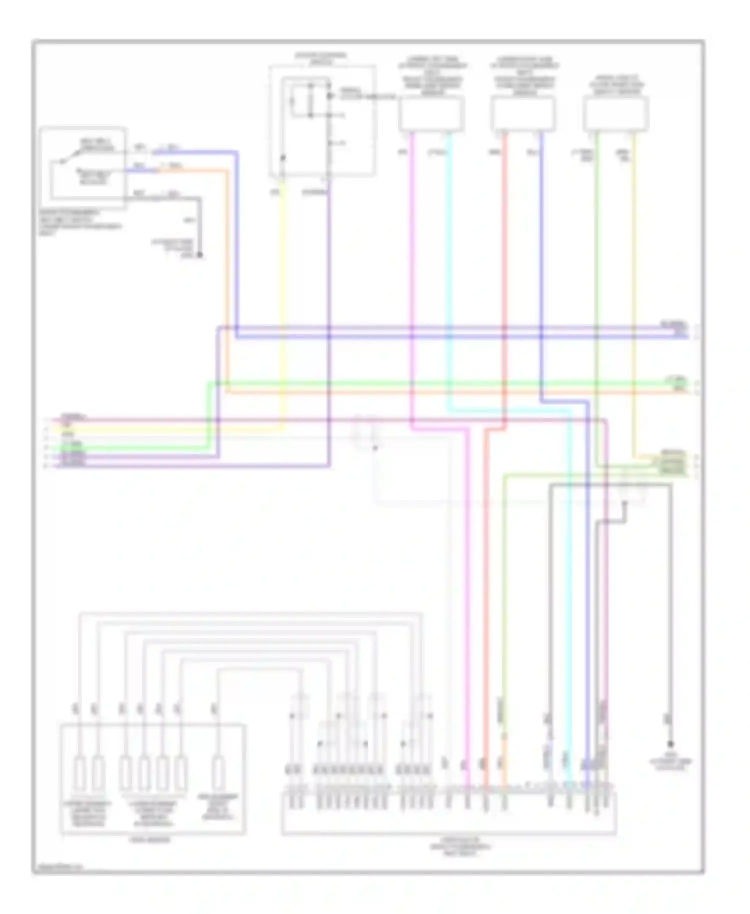 Wiring diagram hazard warning switch for Acura TSX I (2003-2008) (4 of 4)