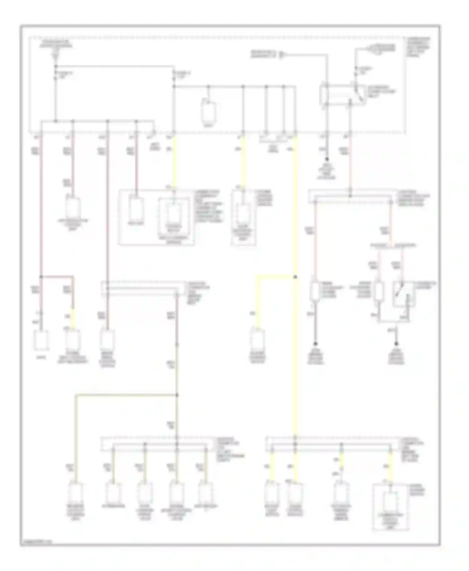 Wiring diagram hazard warning switch for Acura TSX I (2003-2008) (3 of 4)