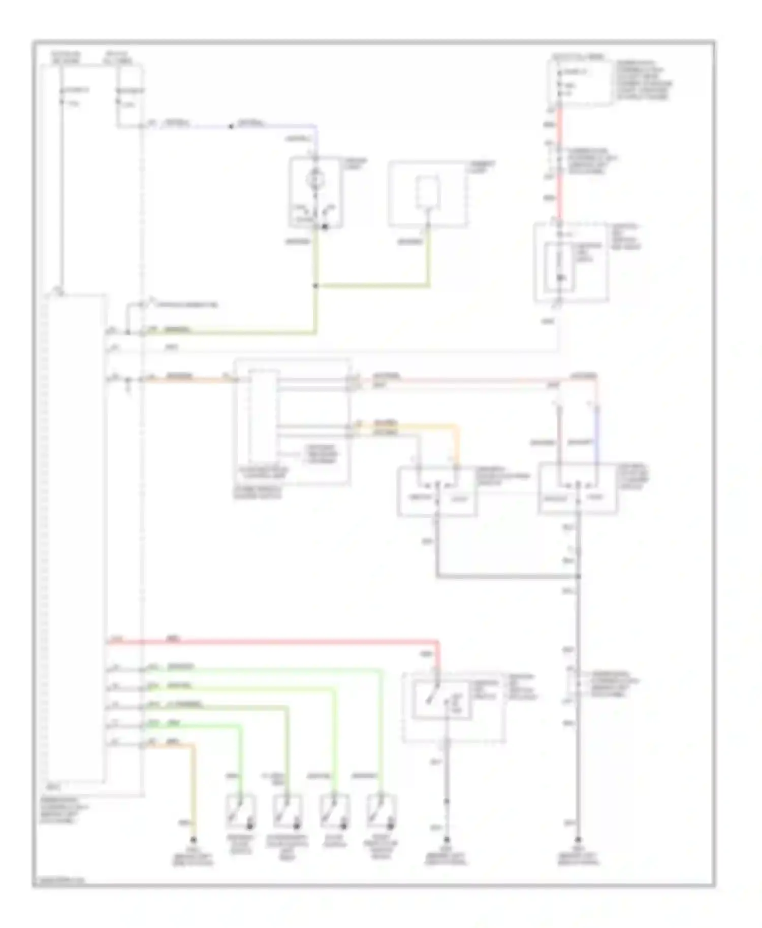 Wiring diagram lock unlock for Acura TSX I (2003-2008) (1 of 1)
