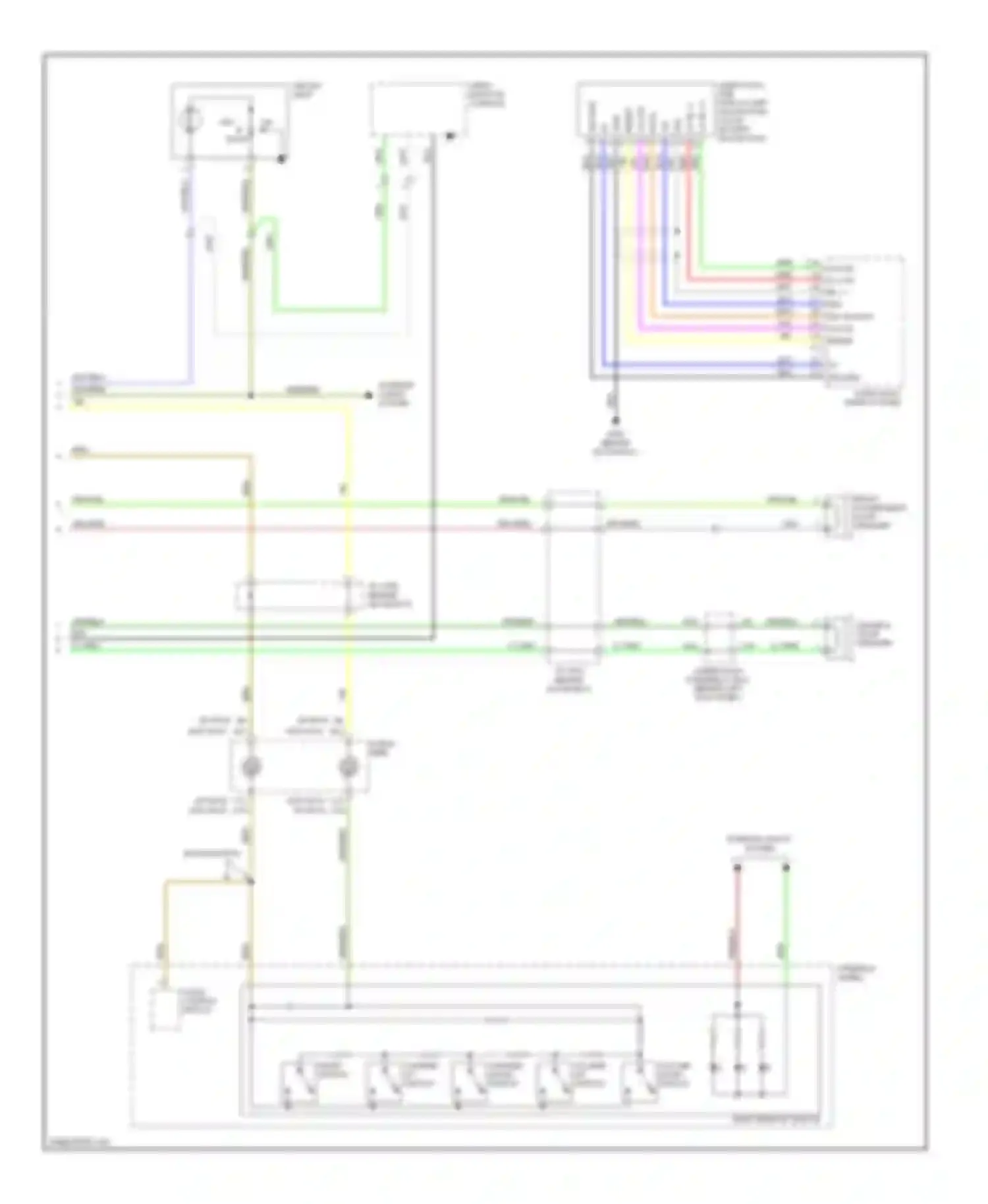 Wiring diagram radio remote switch for Acura TSX I (2003-2008) (1 of 4)