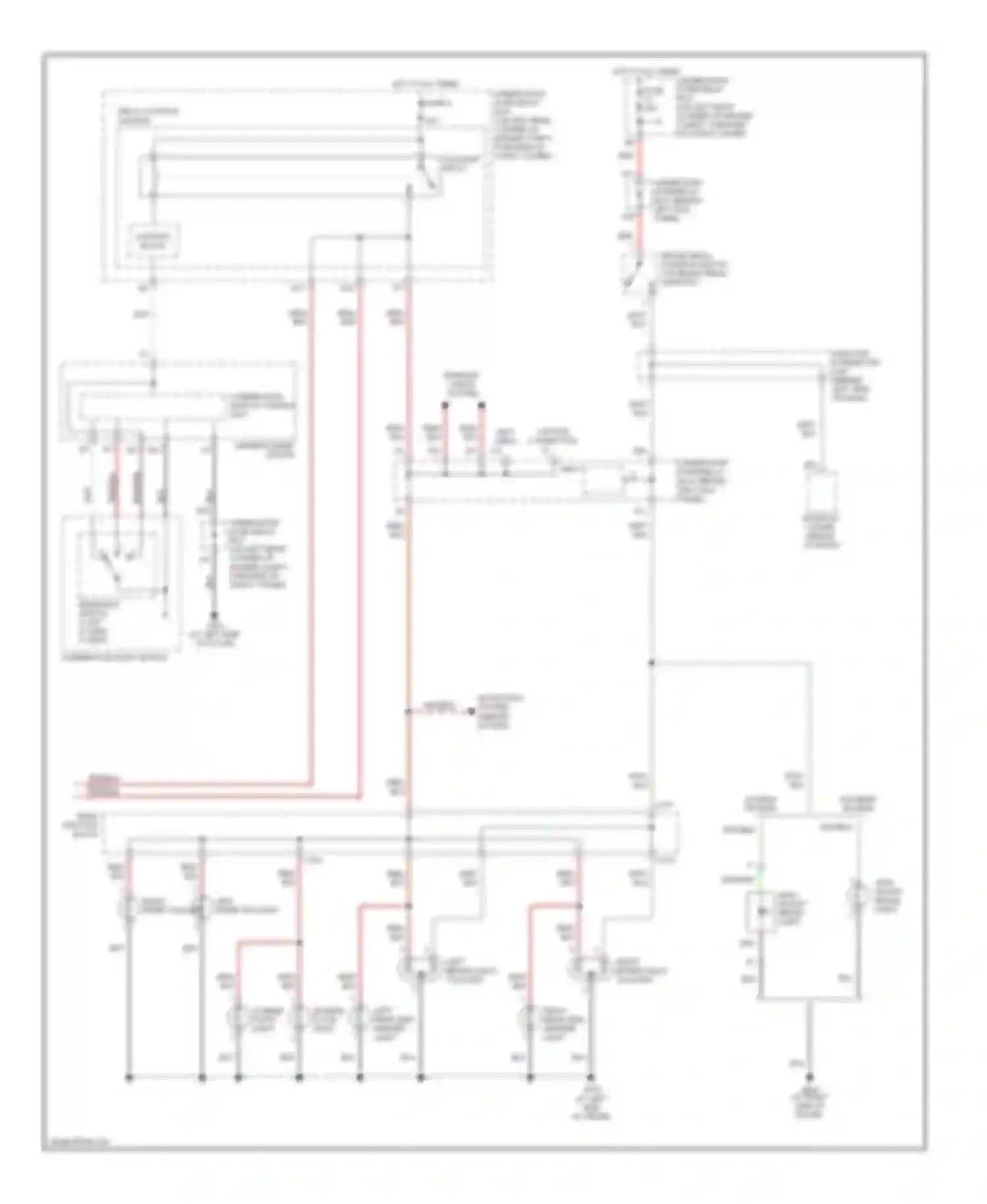 Wiring diagram w/ rear spoiler for Acura TSX I (2003-2008) (1 of 1)