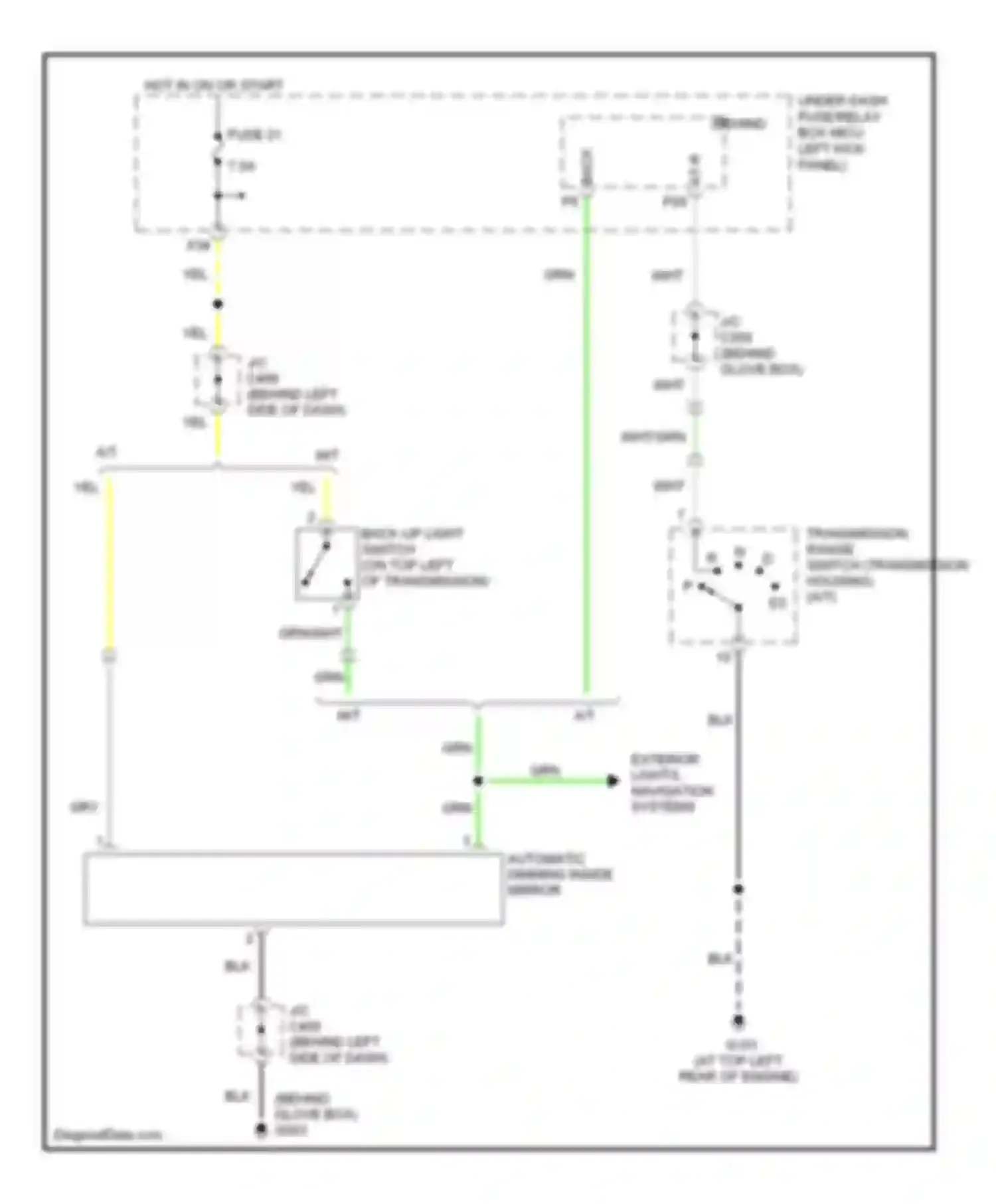 Wiring diagram wht/grn for Acura TSX I (2003-2008) (1 of 22)