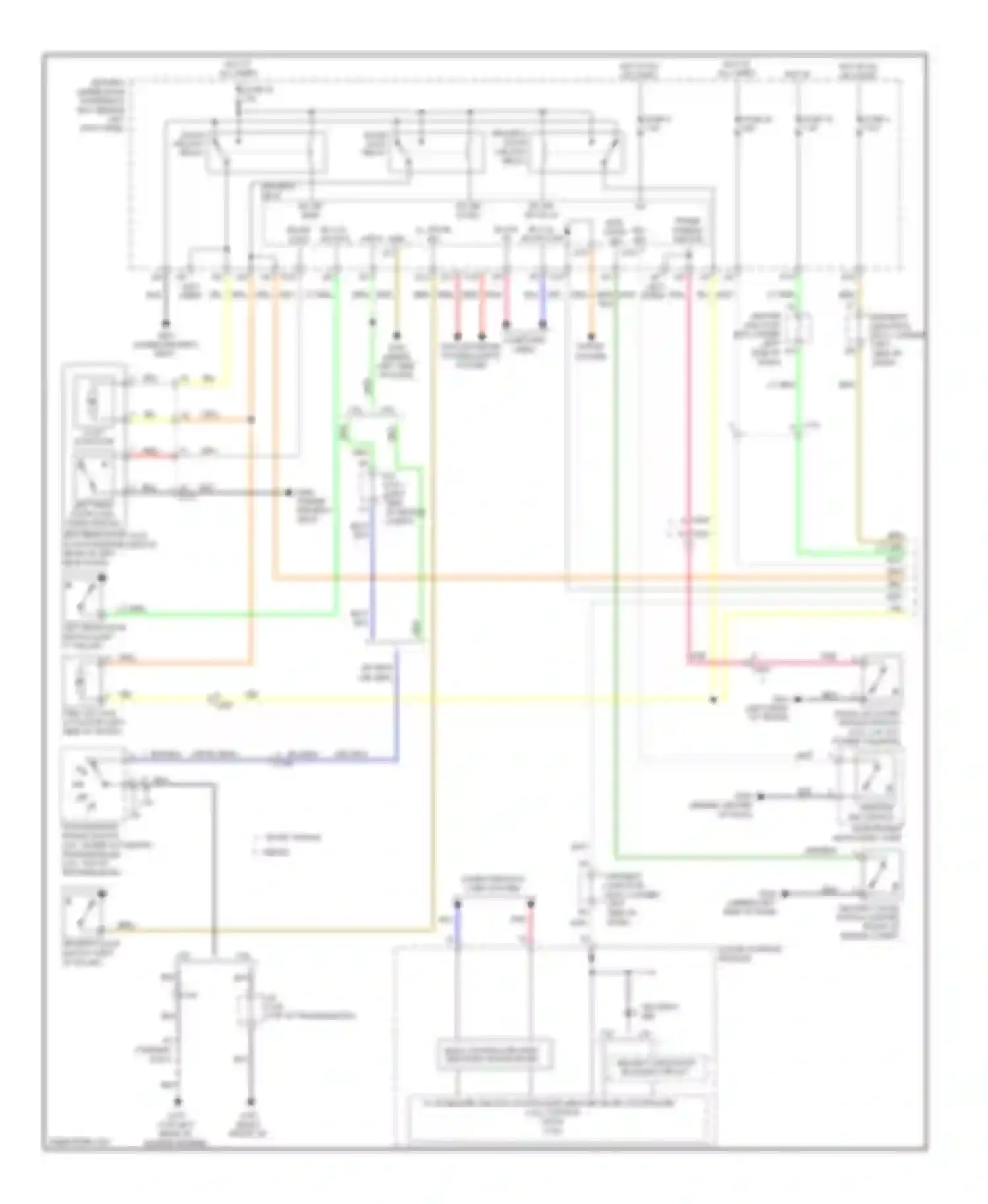 TSX Acura II (2008-2014): Forced entry circuit (1 of 2)