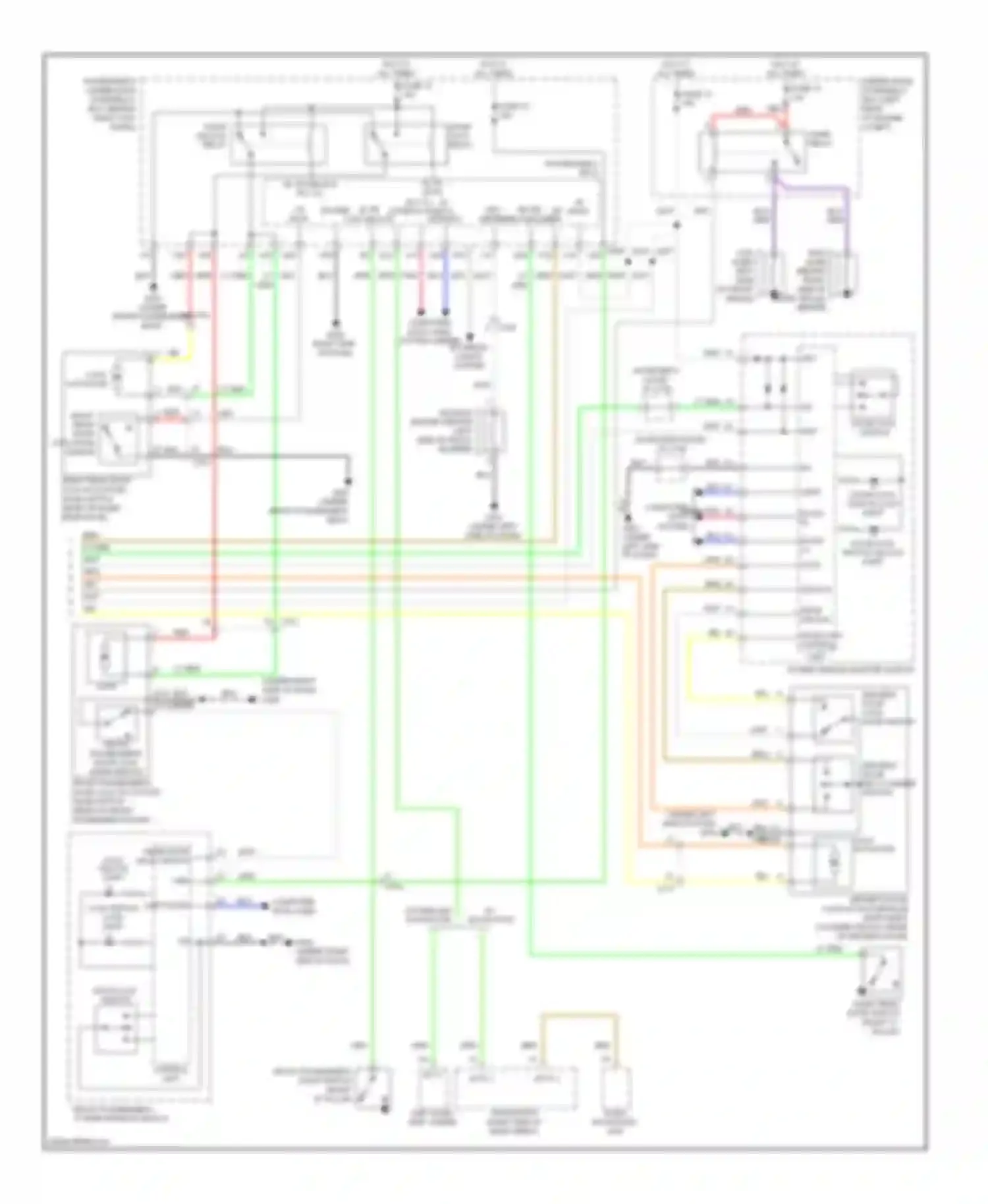 TSX Acura II (2008-2014): Forced entry circuit (2 of 2)
