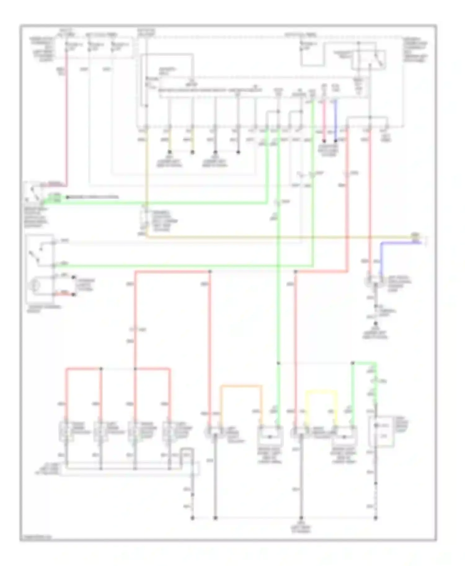 TSX Acura II (2008-2014): Exterior lamps circuit, wagon (1 of 2)