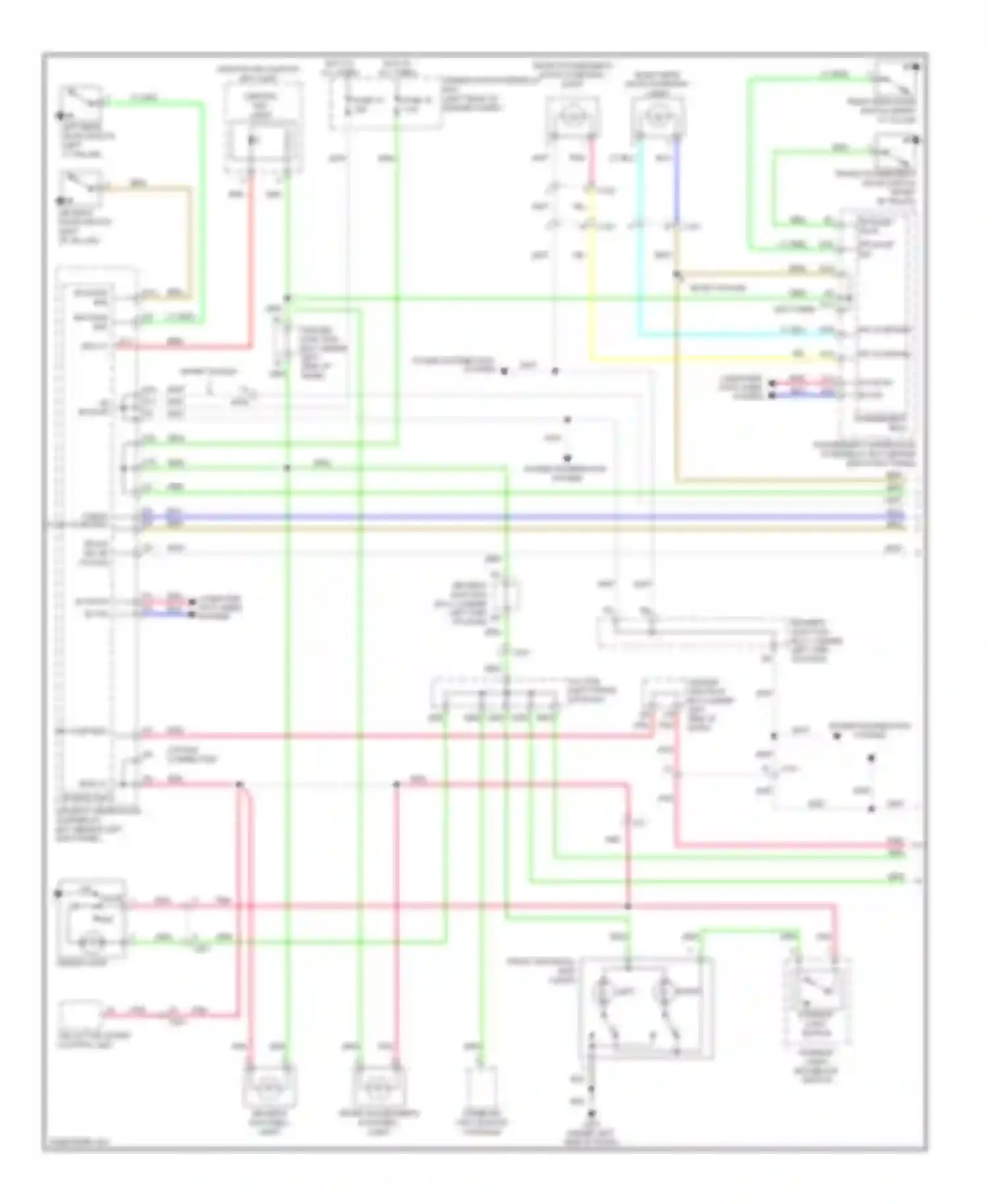 TSX Acura II (2008-2014): Courtesy lamps circuit (1 of 2)