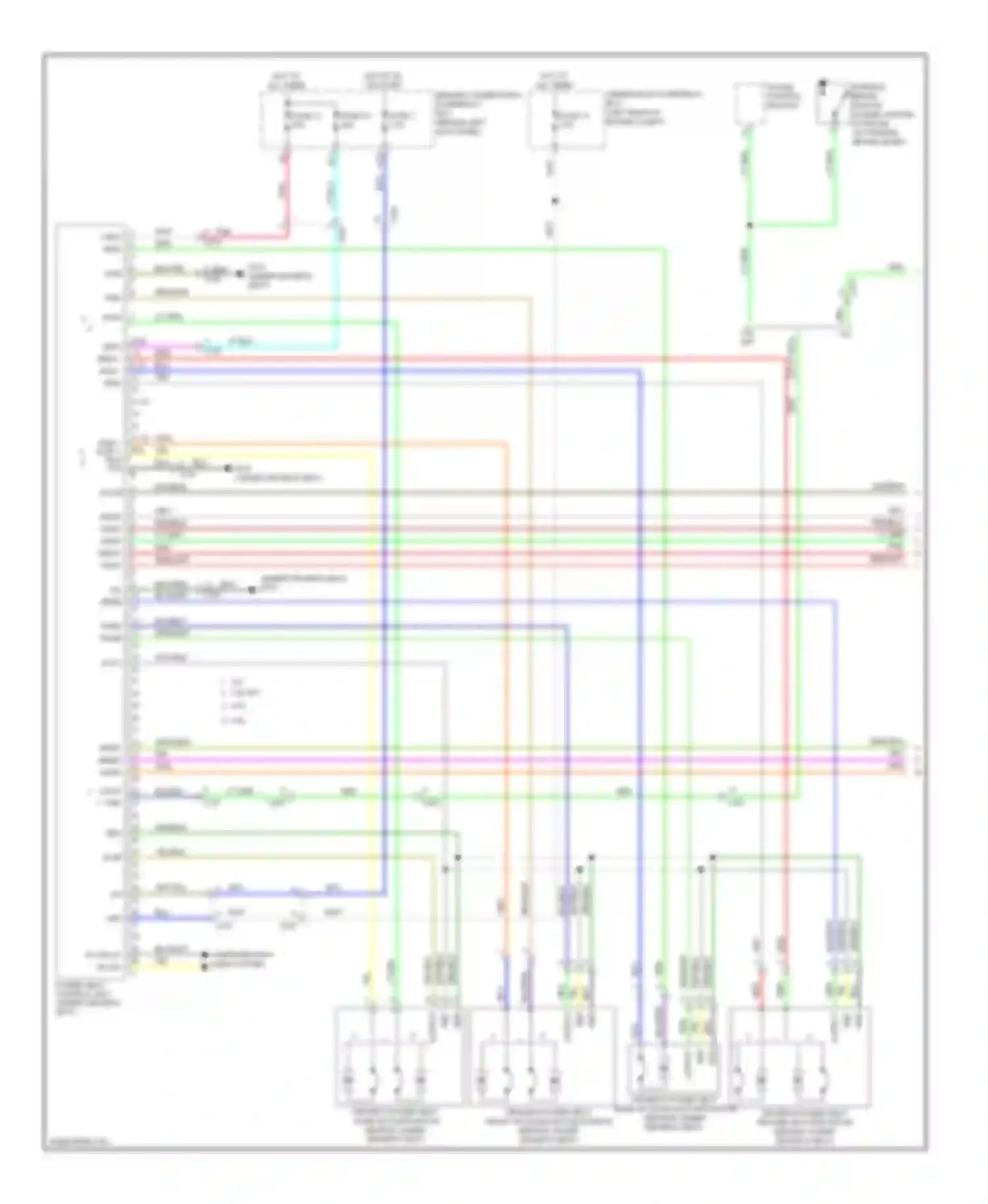 TSX Acura II (2008-2014): Memory systems circuit (1 of 2)