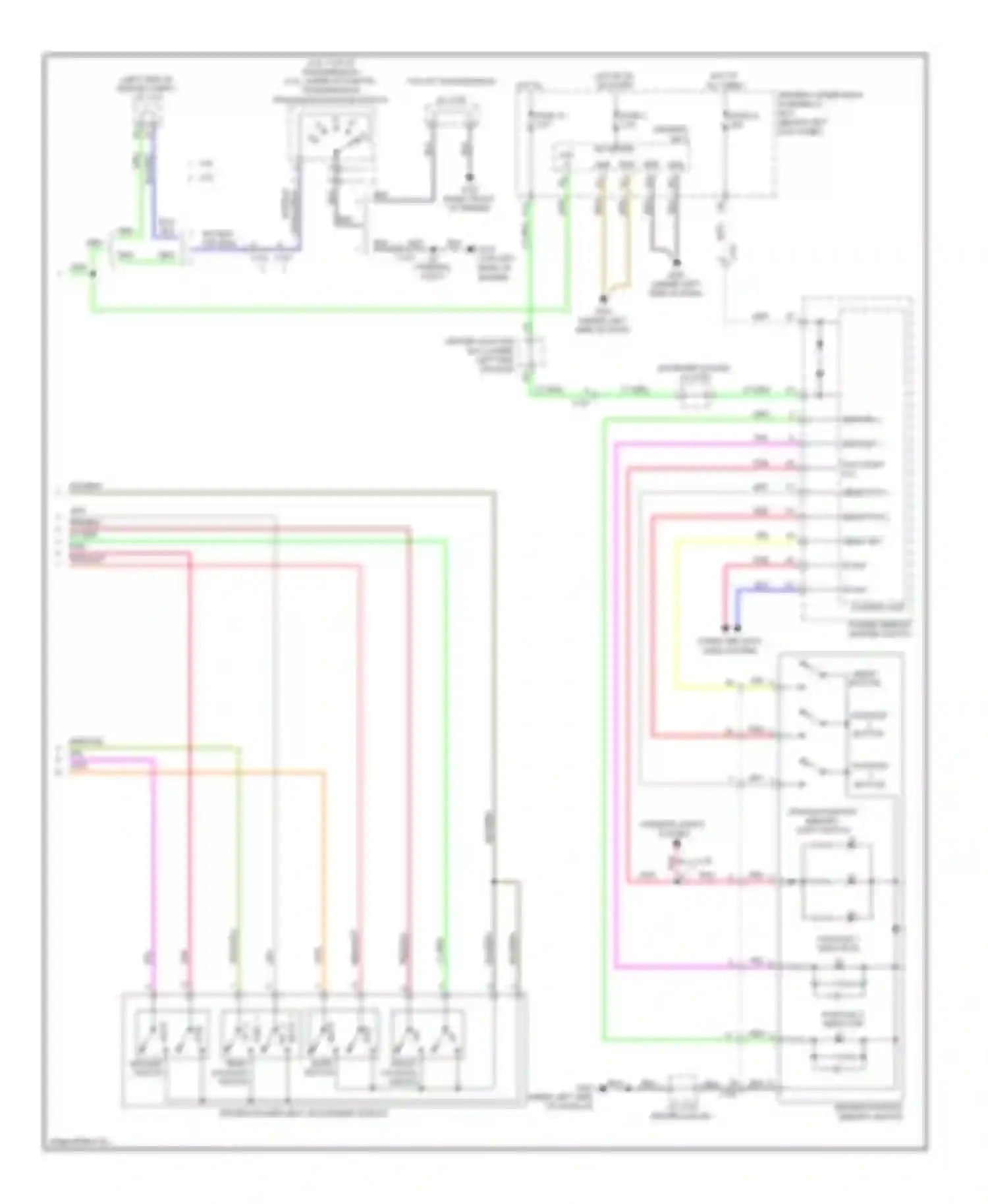 TSX Acura II (2008-2014): Memory systems circuit (2 of 2)