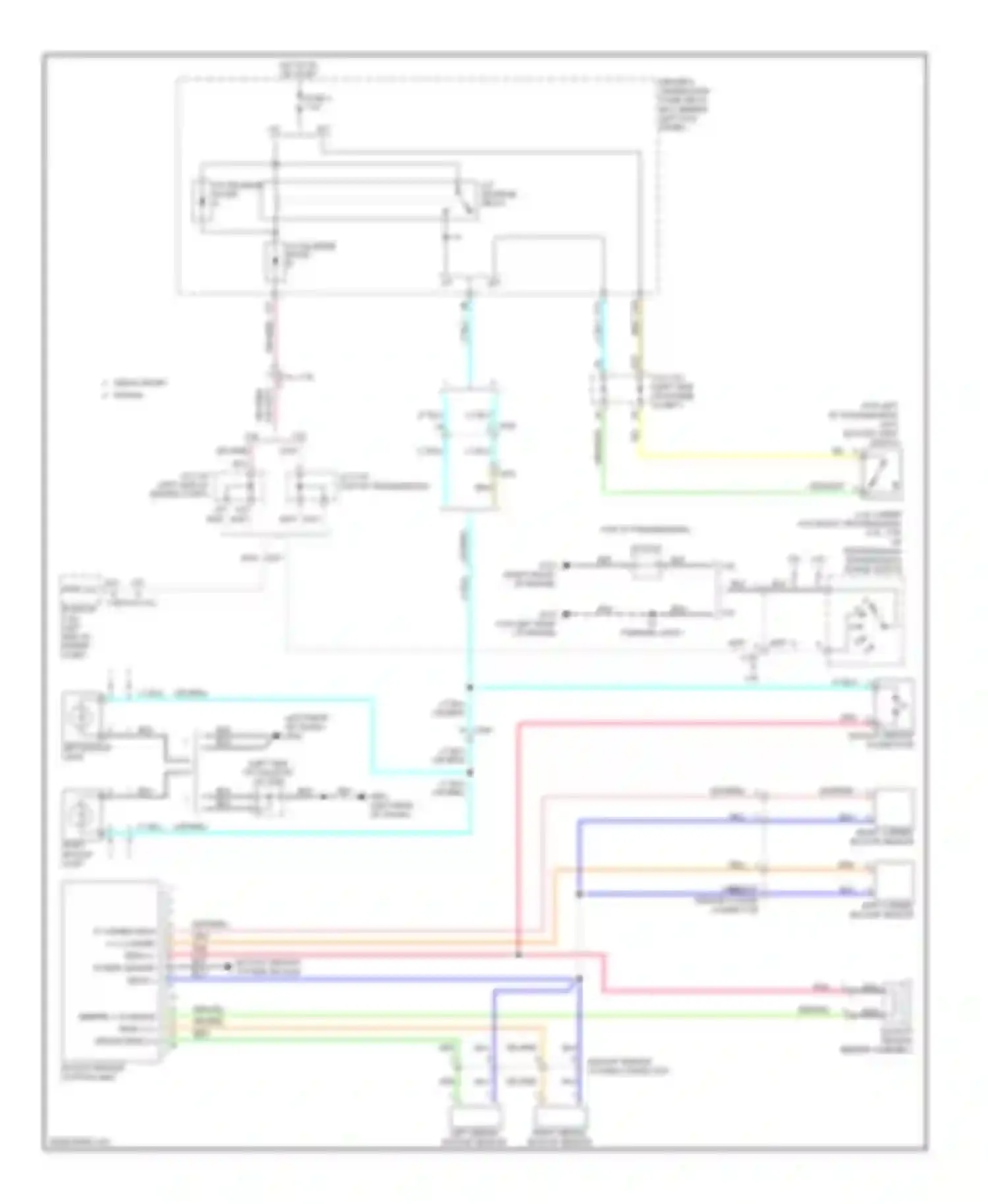 TSX Acura II (2008-2014): Parking assistant circuit