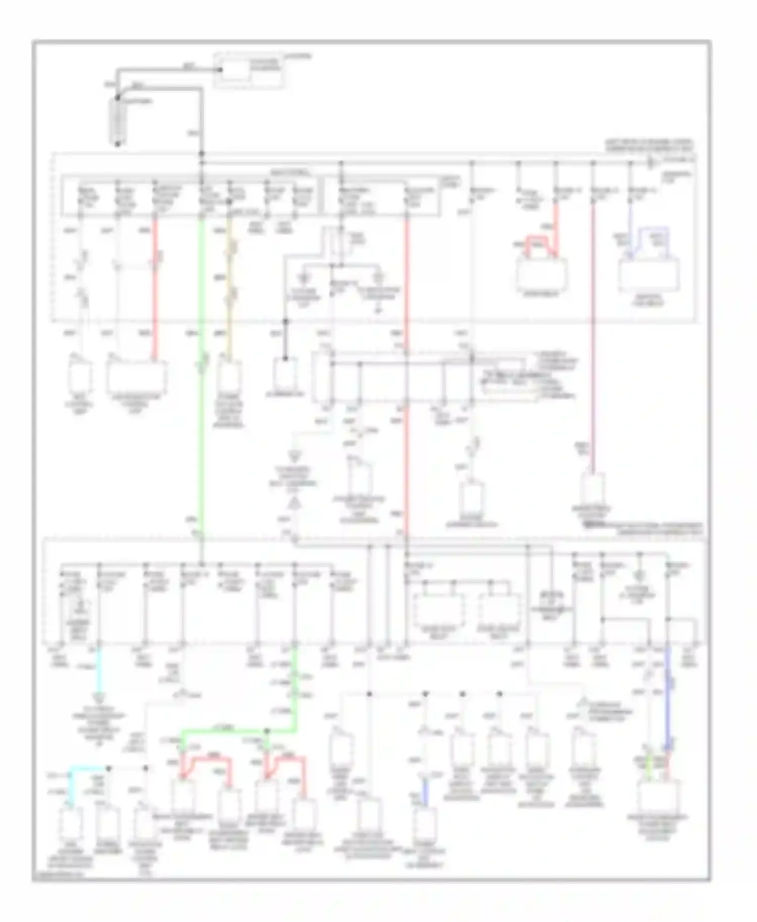 TSX Acura II (2008-2014): Power distribution circuit (1 of 6)