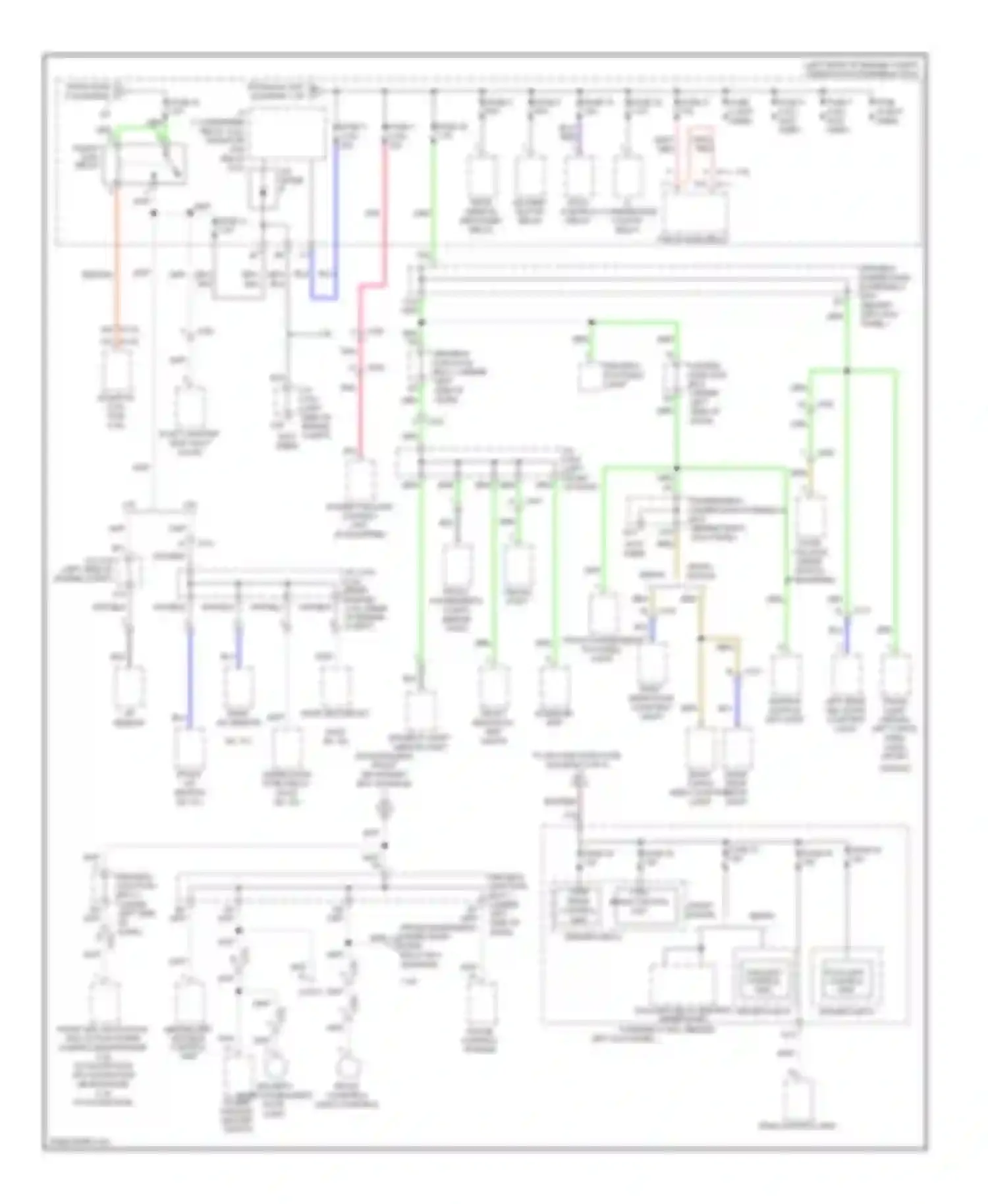 TSX Acura II (2008-2014): Power distribution circuit (2 of 6)