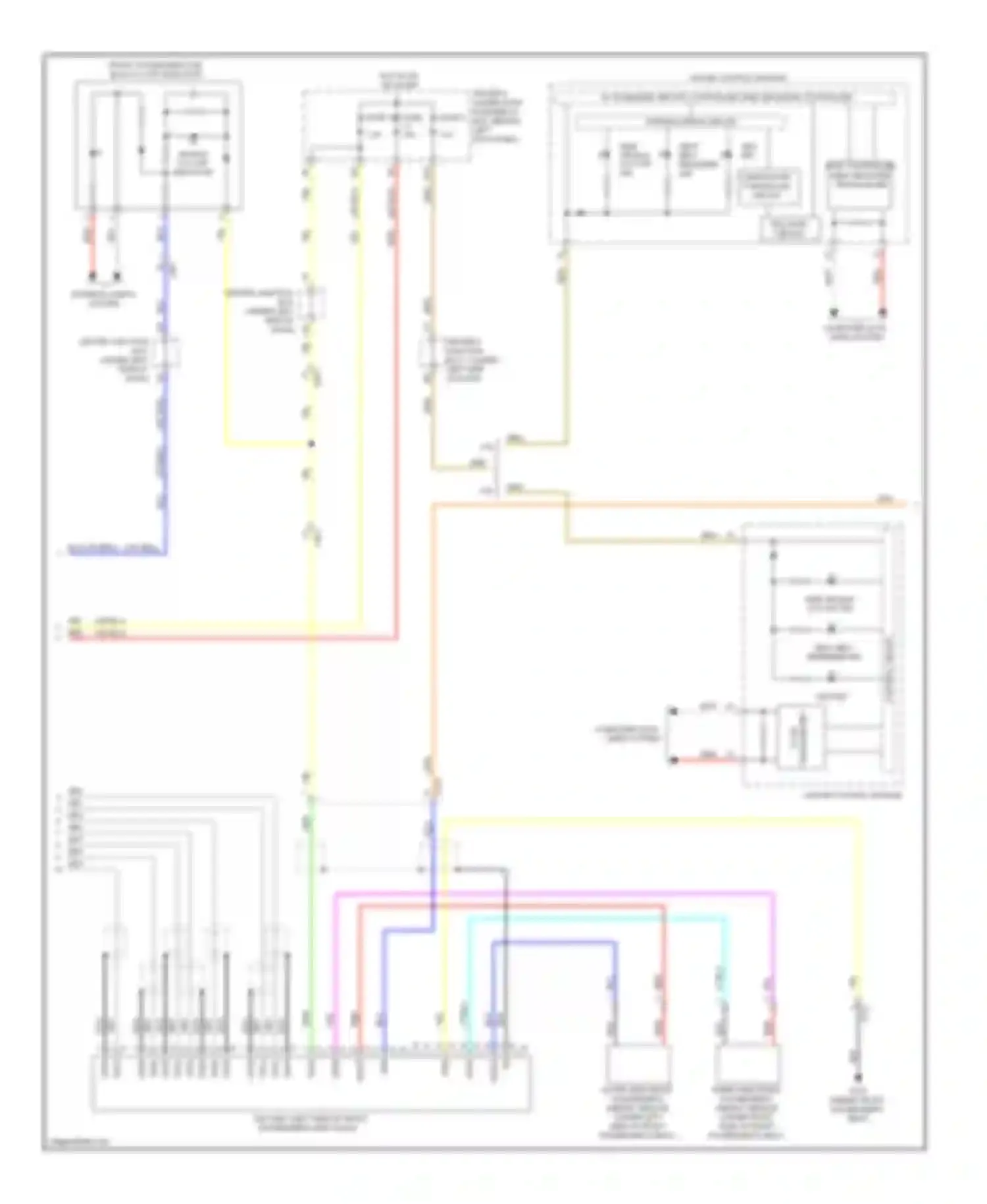 TSX Acura II (2008-2014): Supplemental restraints circuit (2 of 3)